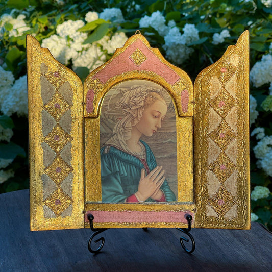 Vintage drieluik Icoon - Bamestra Curiosa