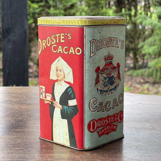 Vintage Droste Cacao blik - Bamestra Curiosa