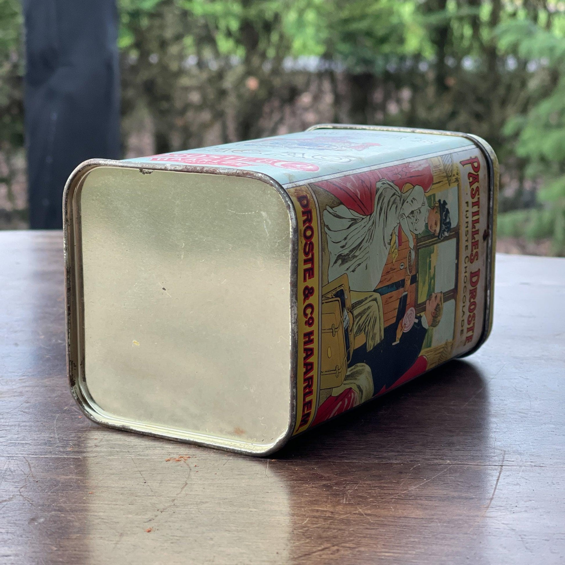 Vintage Droste Cacao blik - Bamestra Curiosa