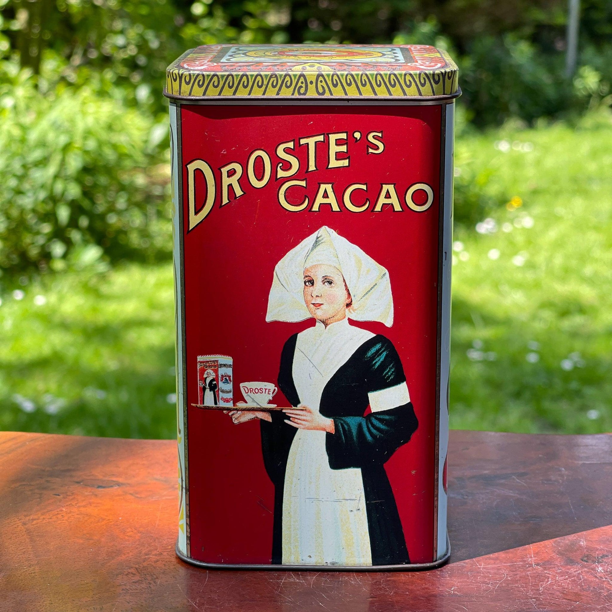 Vintage Droste Cacao blik - Bamestra Curiosa