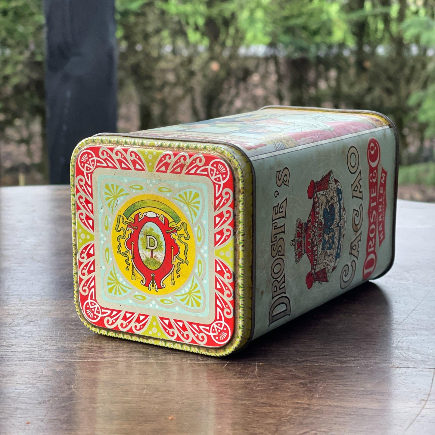 Vintage Droste Cacao blik - Bamestra Curiosa