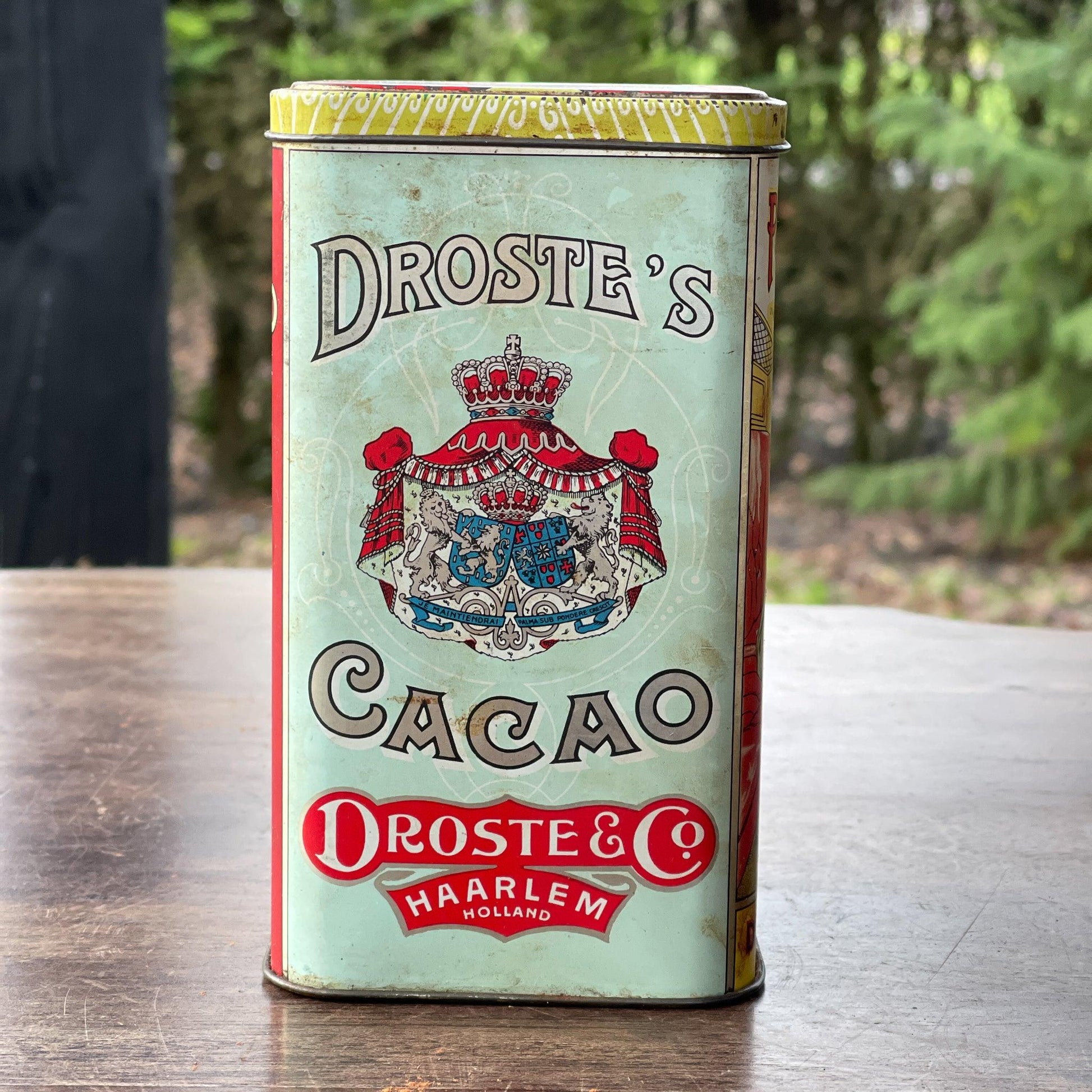 Vintage Droste Cacao blik - Bamestra Curiosa