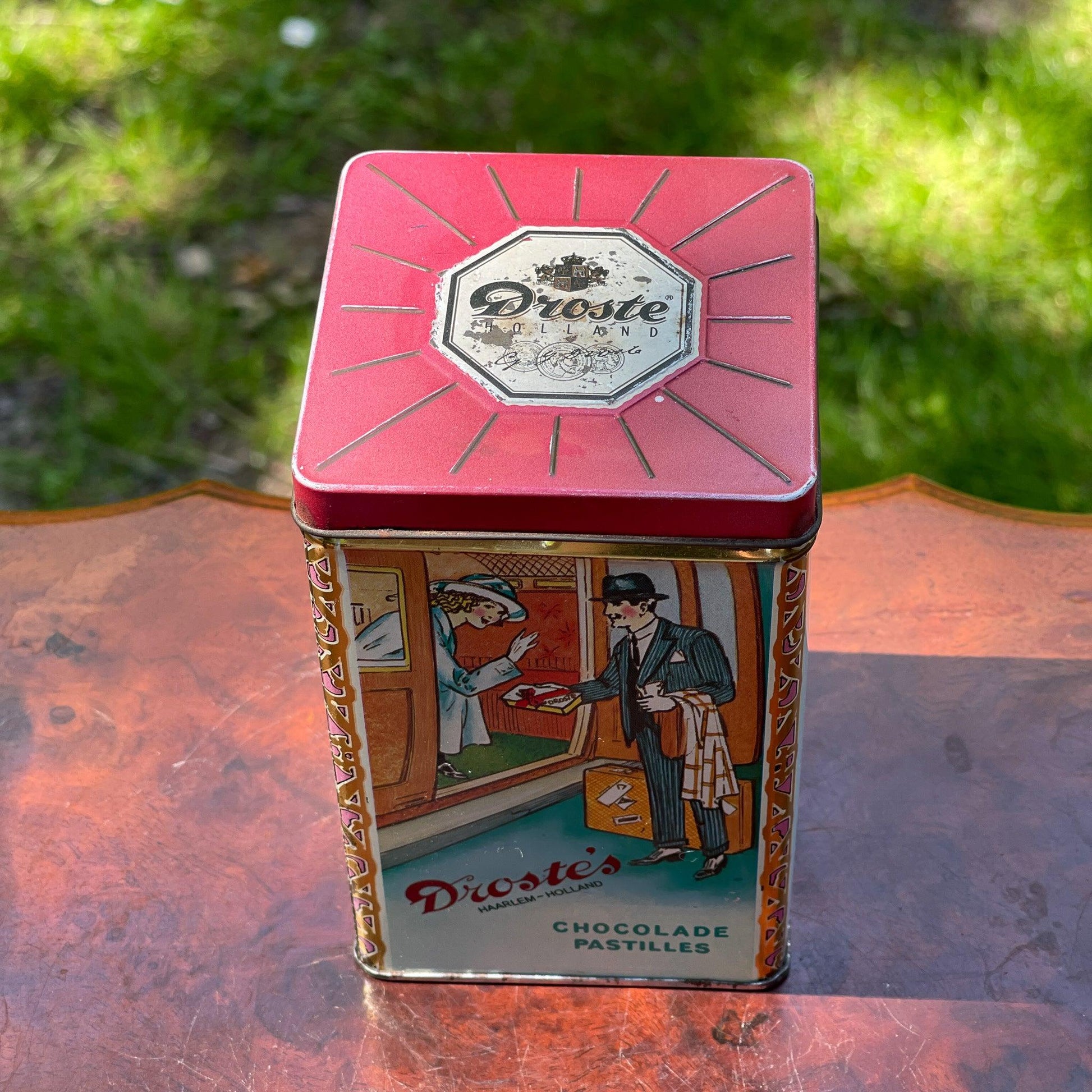 Vintage Droste Cocoa blik - Bamestra Curiosa