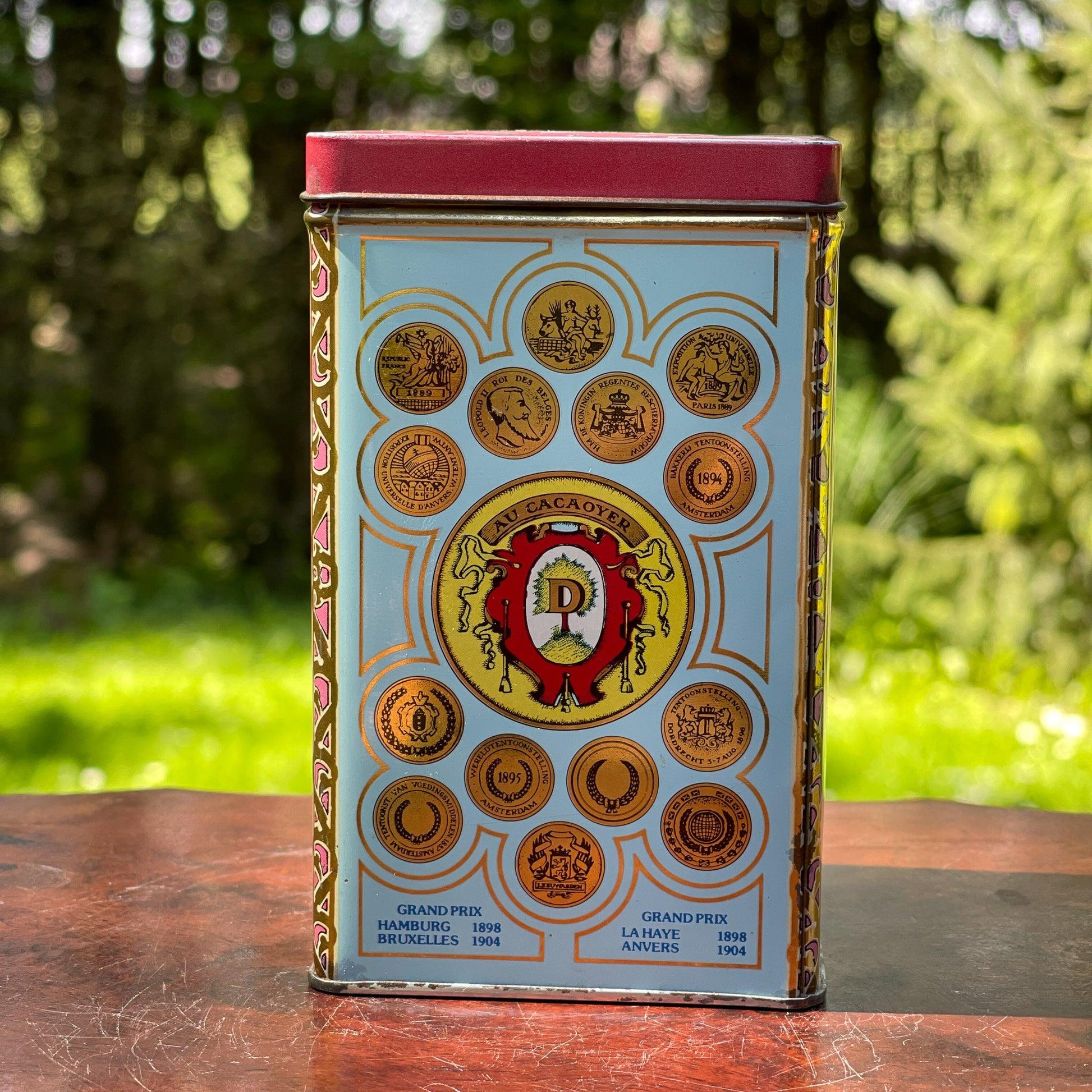 Vintage Droste Cocoa blik - Bamestra Curiosa