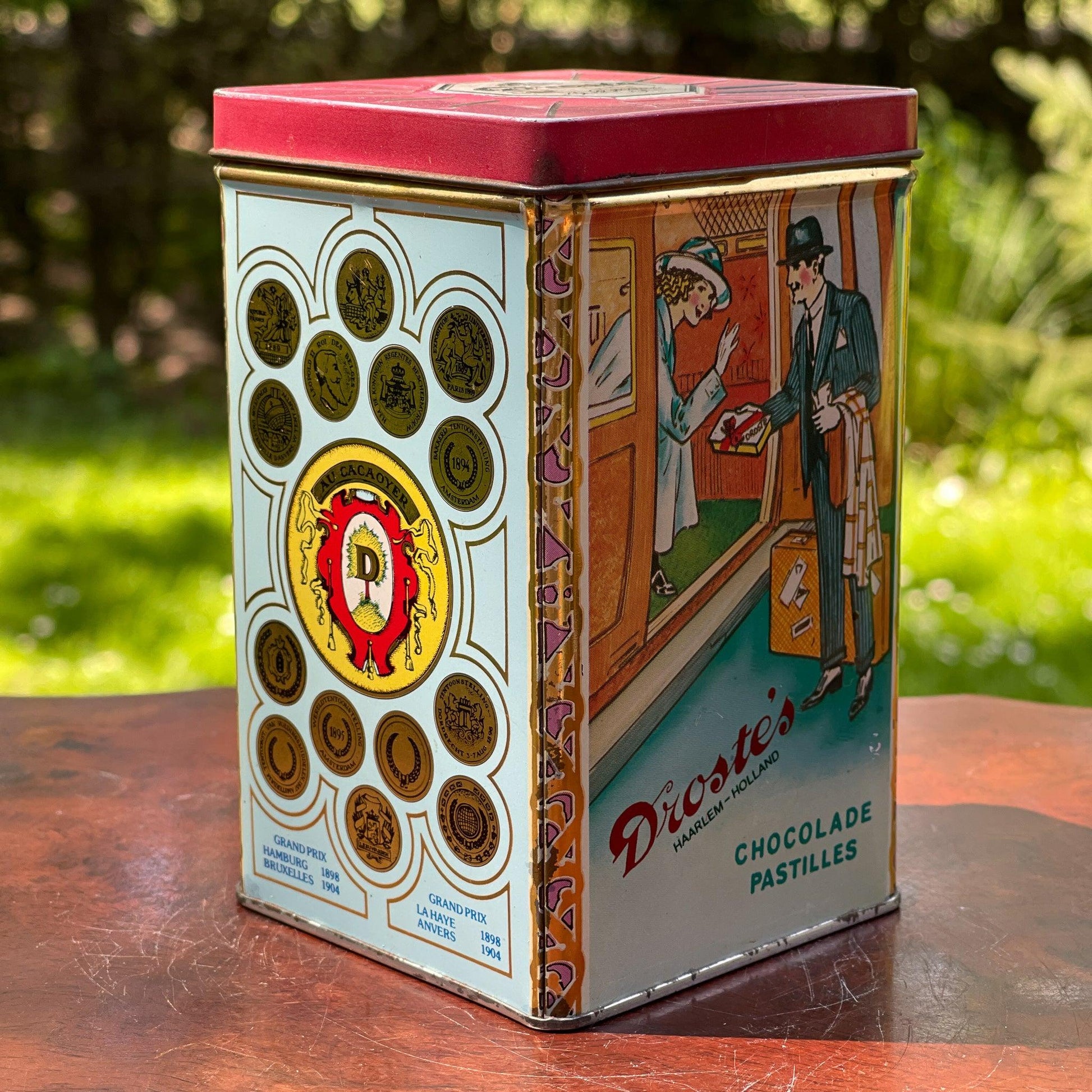 Vintage Droste Cocoa blik - Bamestra Curiosa