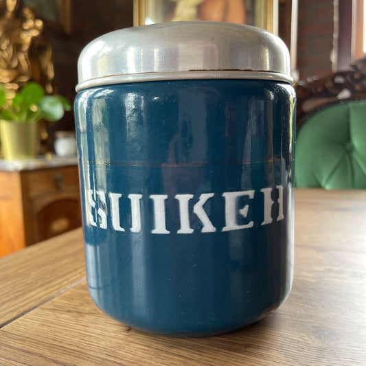 Vintage emaille suikerbus - Bamestra Curiosa