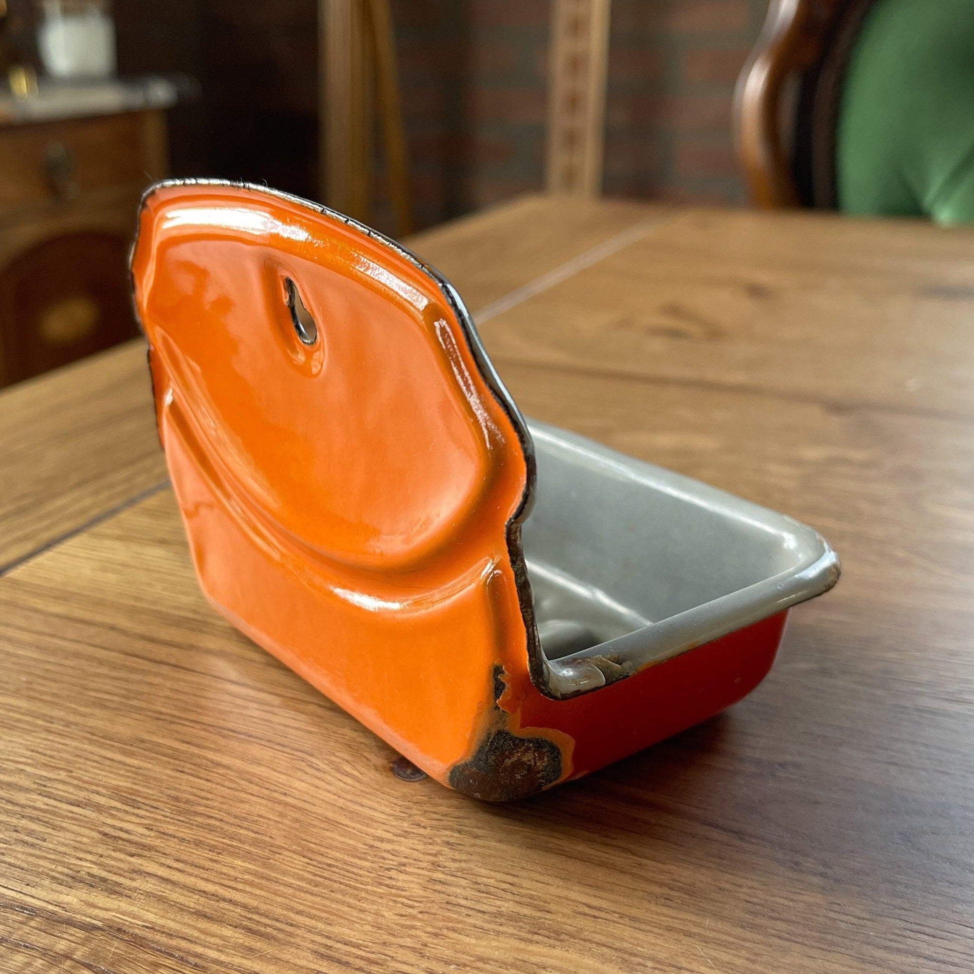 Vintage emaille zeepbakje - Bamestra Curiosa