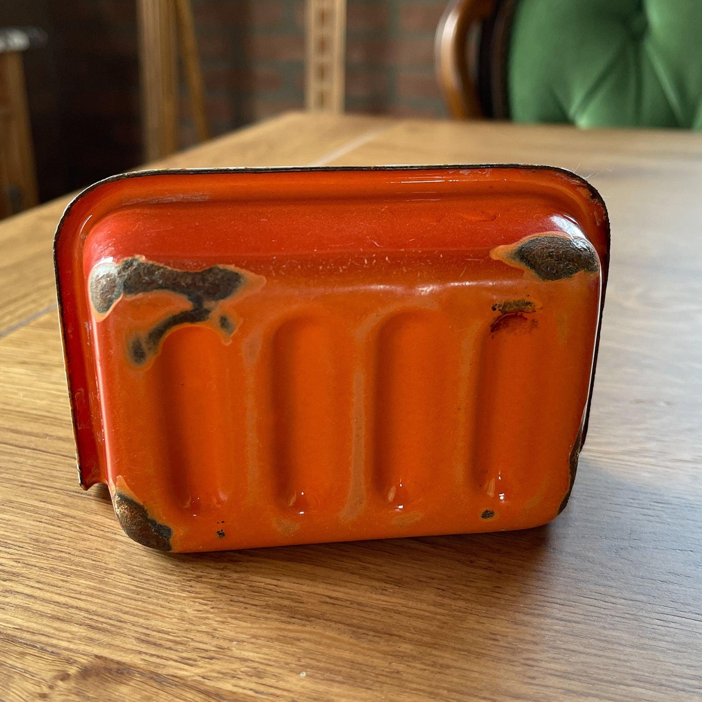 Vintage emaille zeepbakje - Bamestra Curiosa