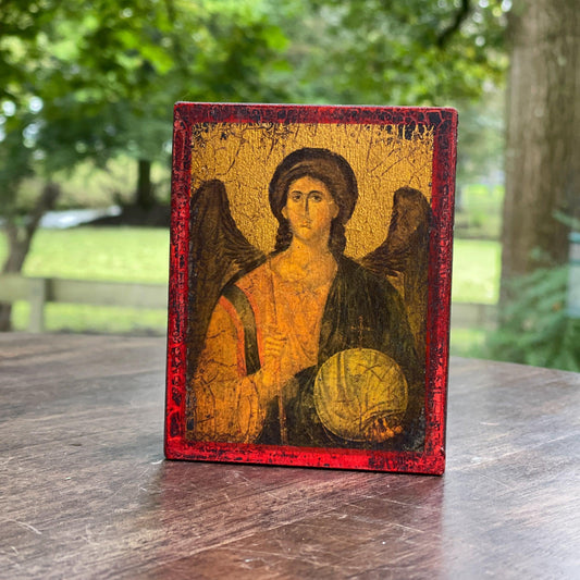 Vintage Grieks ikoon van Aartsengel Michael - Bamestra Curiosa