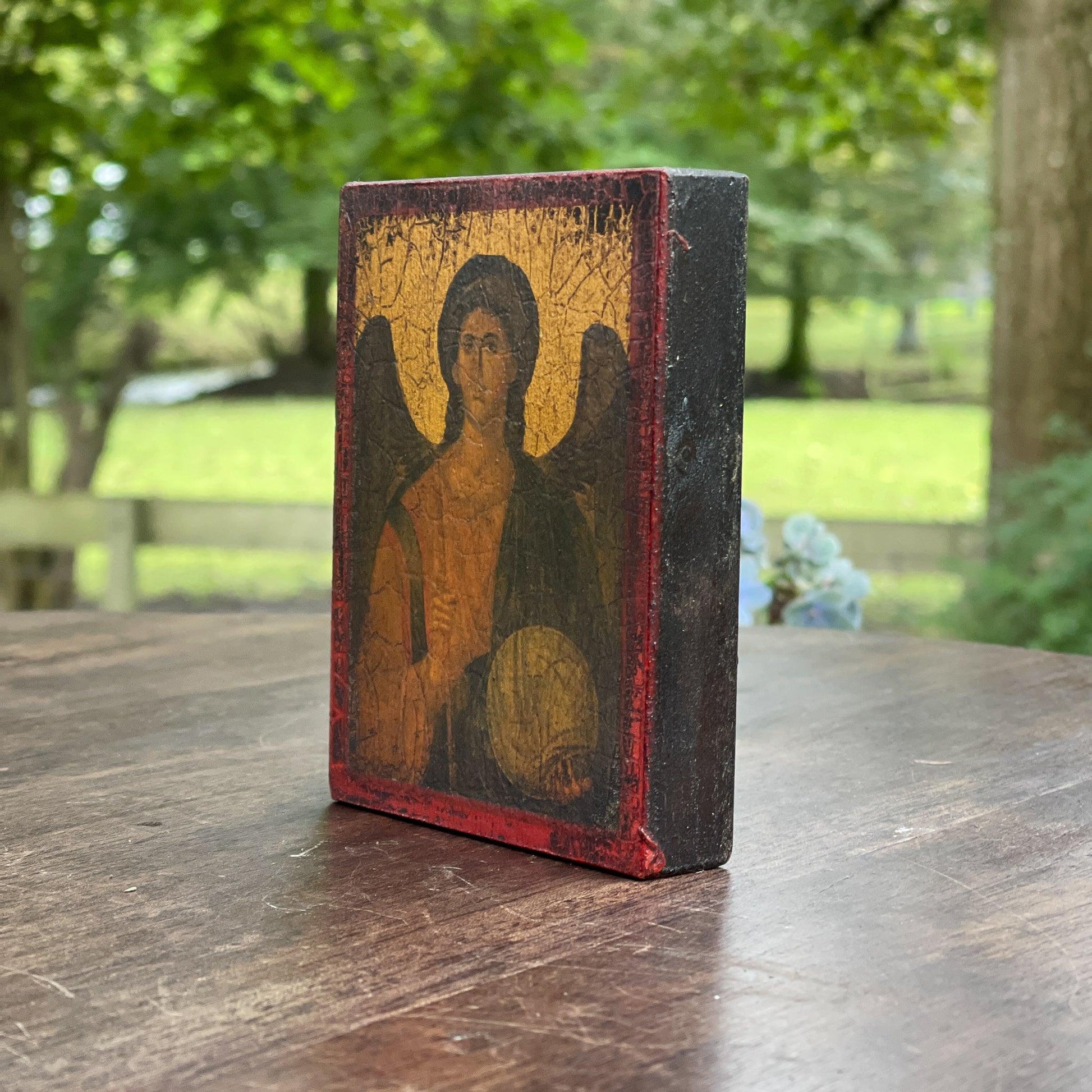 Vintage Grieks ikoon van Aartsengel Michael - Bamestra Curiosa