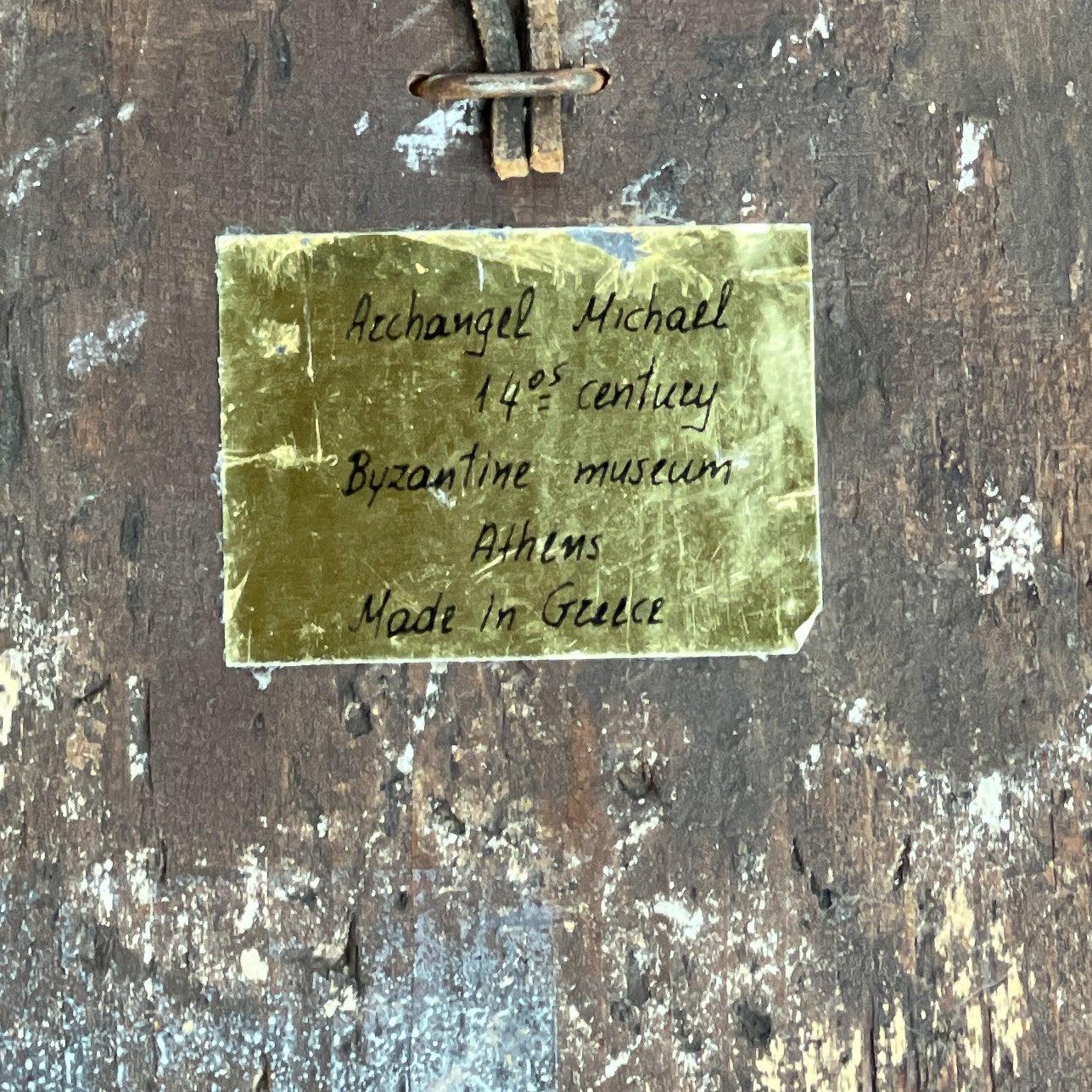 Vintage Grieks ikoon van Aartsengel Michael - Bamestra Curiosa
