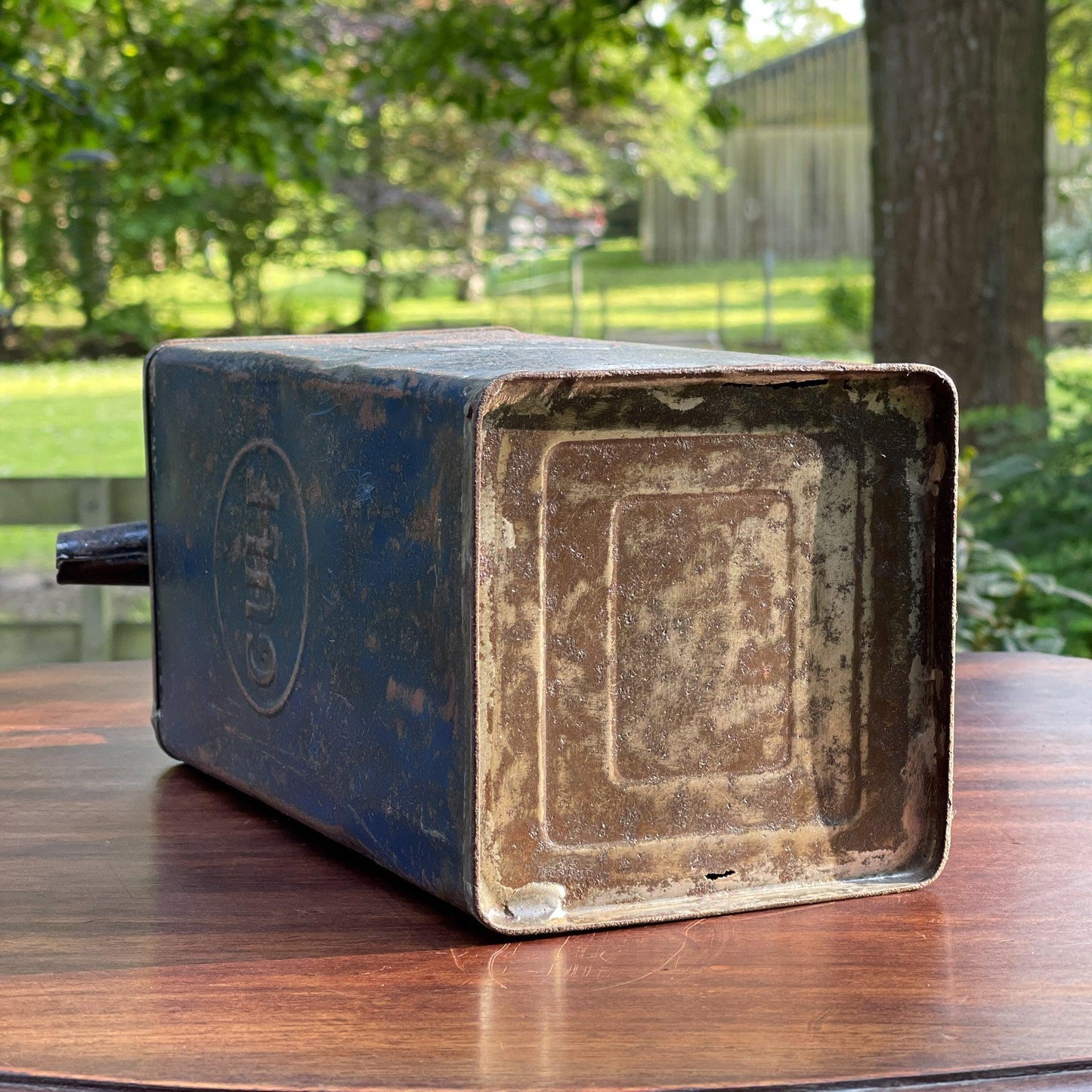 Vintage Gulf petroleum kan - Bamestra Curiosa