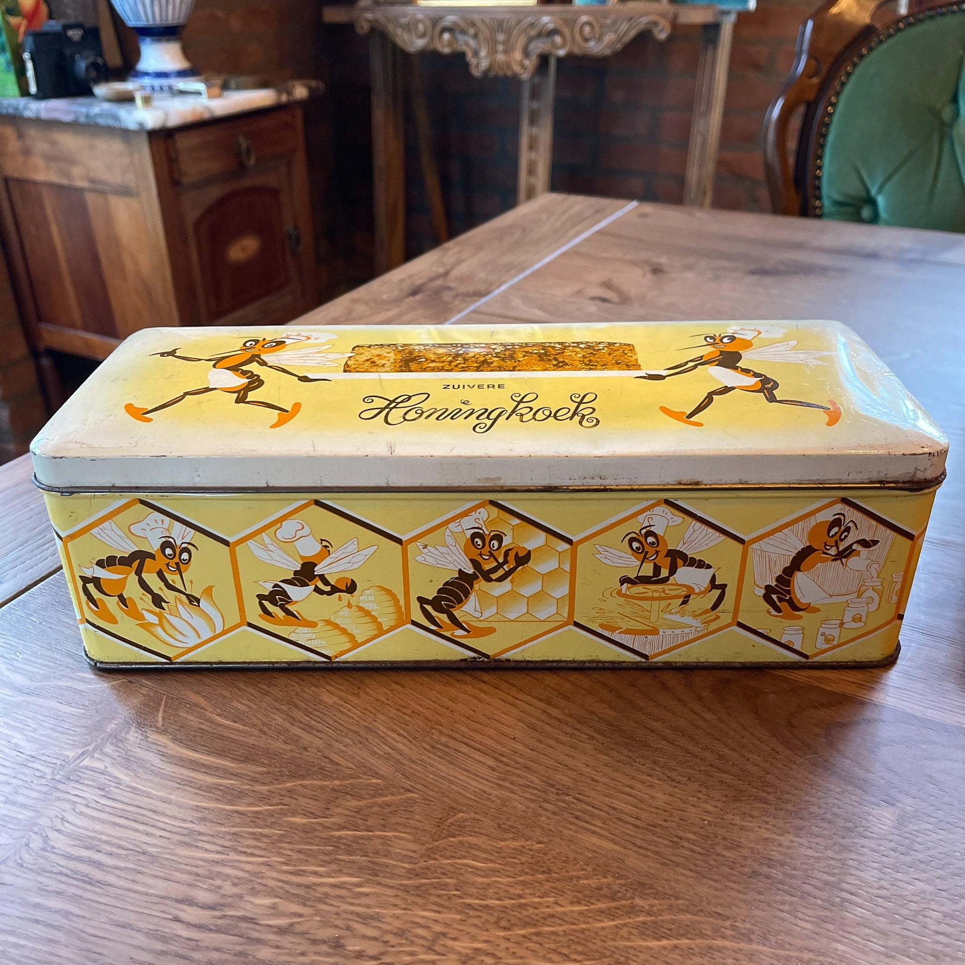 Vintage Honingkoek blik van Slingerkoek - Bamestra Curiosa