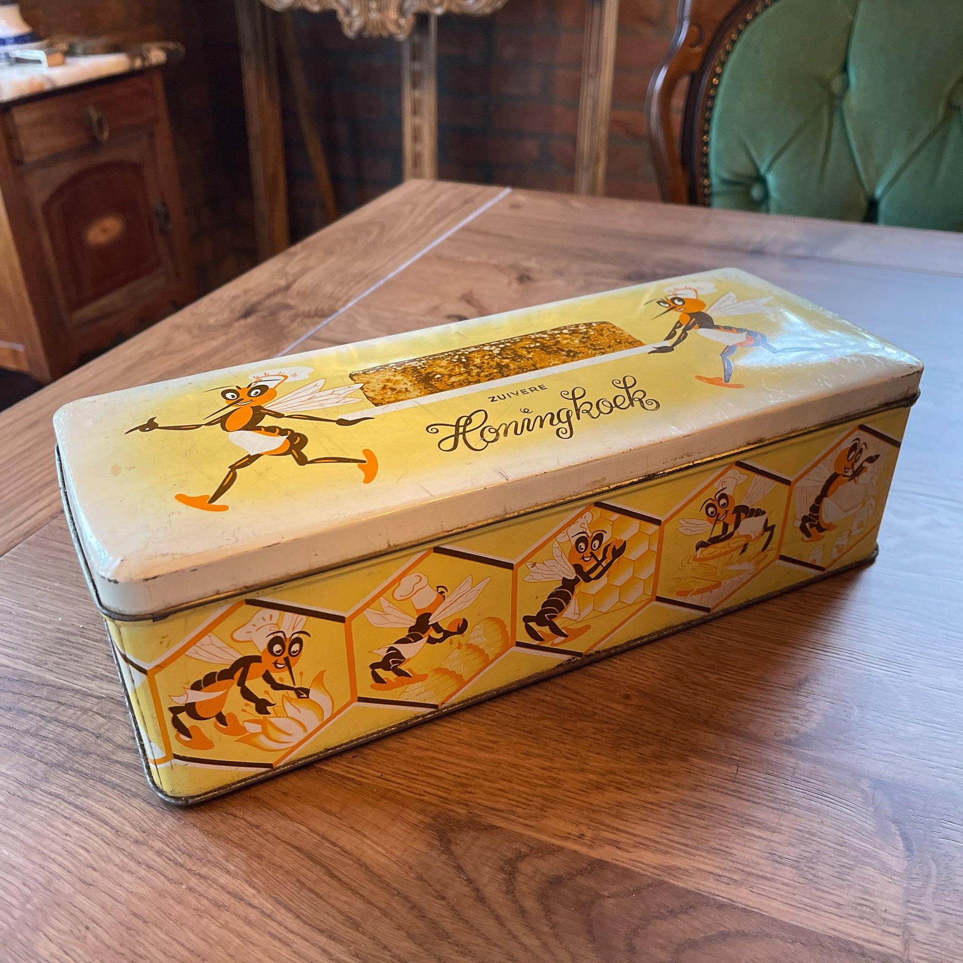 Vintage Honingkoek blik van Slingerkoek - Bamestra Curiosa