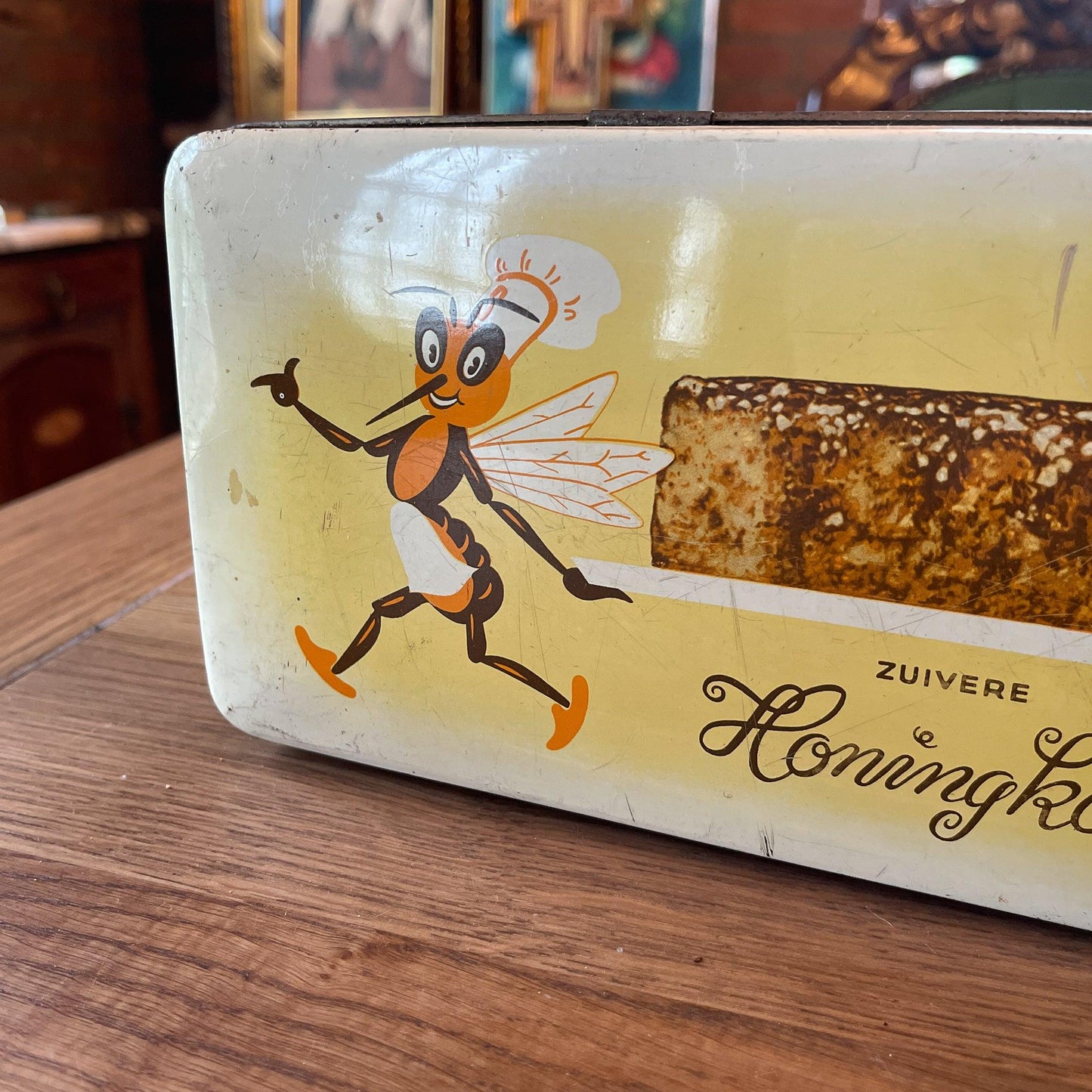 Vintage Honingkoek blik van Slingerkoek - Bamestra Curiosa