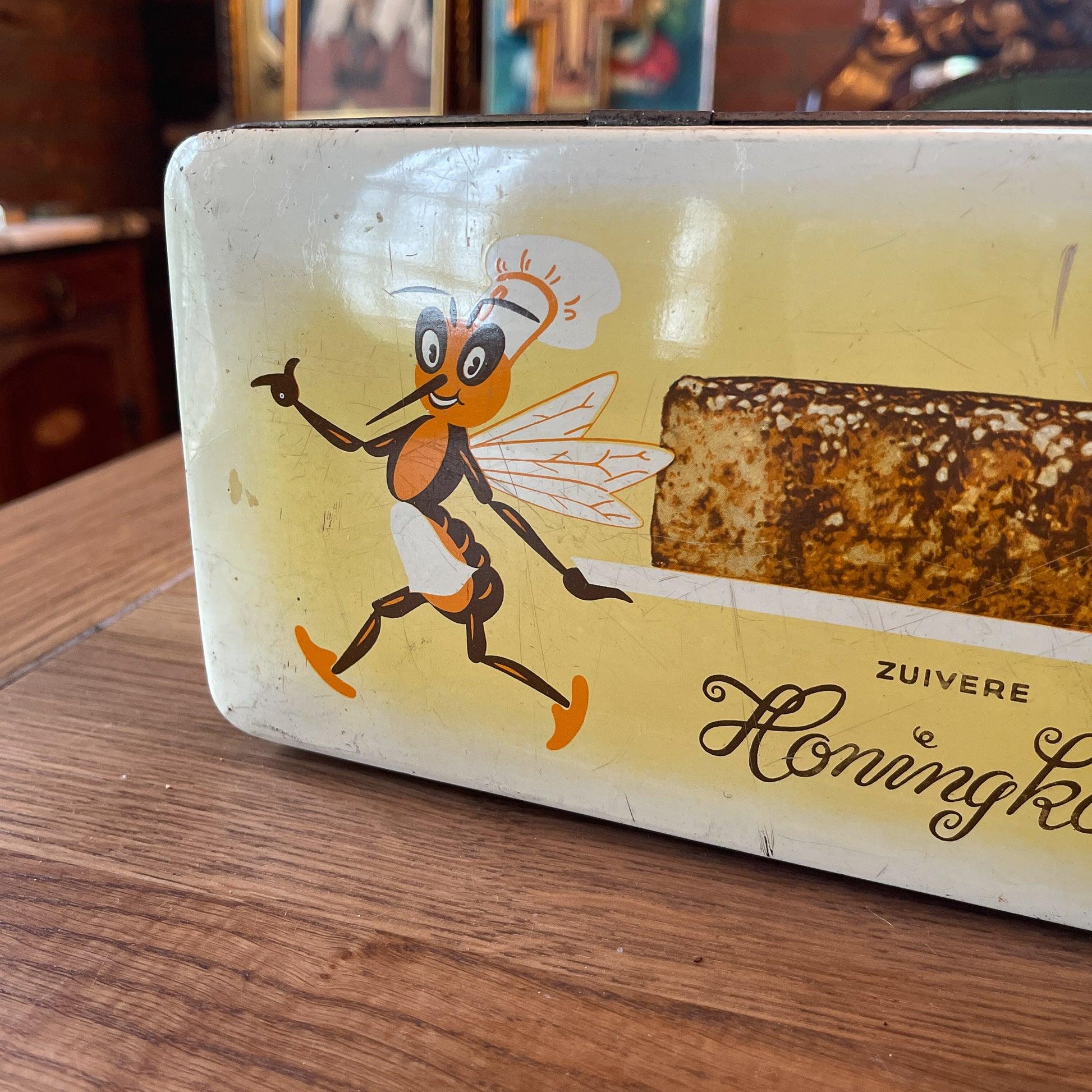 Vintage Honingkoek blik van Slingerkoek - Bamestra Curiosa