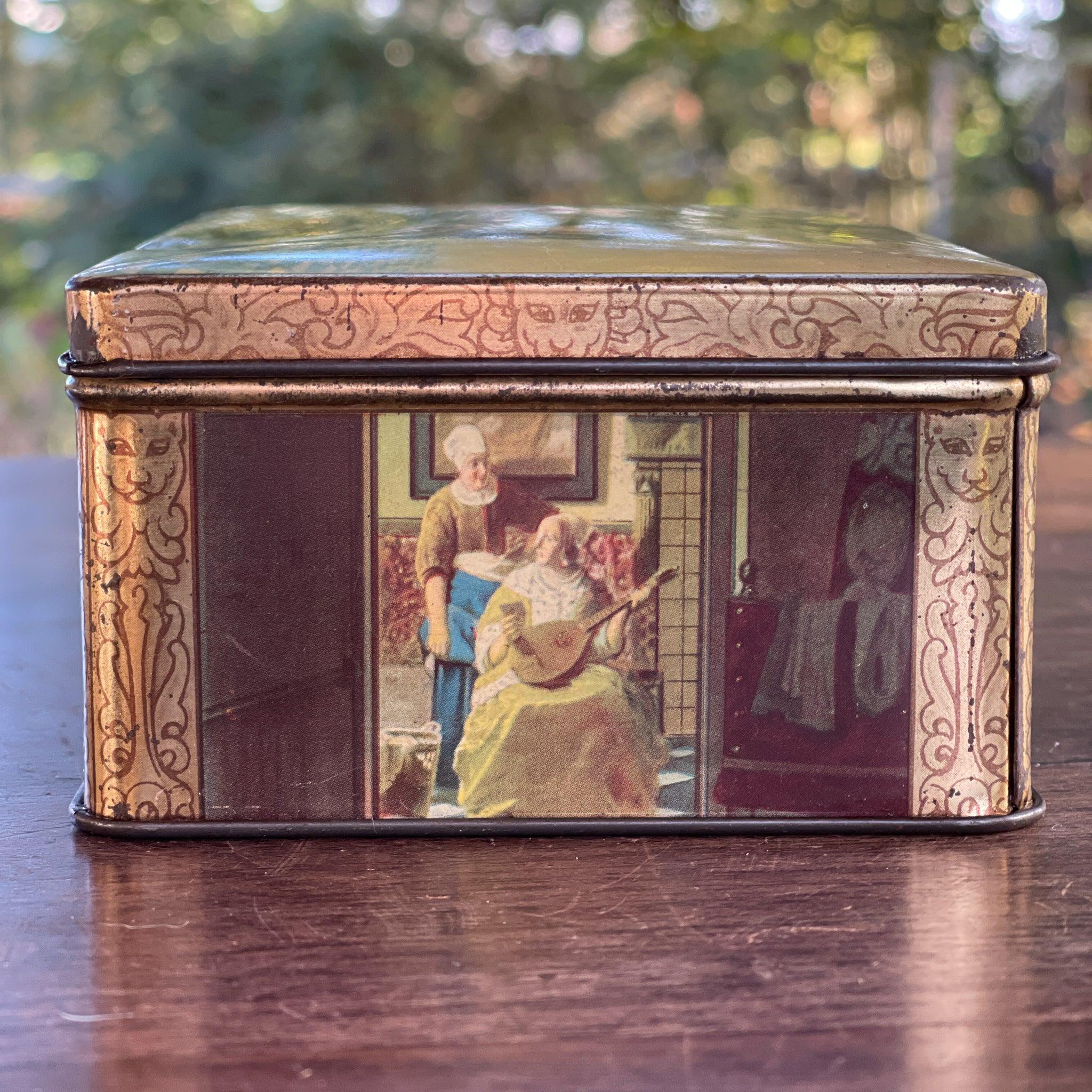 Vintage HUS koekblik met Hollandse taferelen (ca. 1940–1955) - The Collectionist