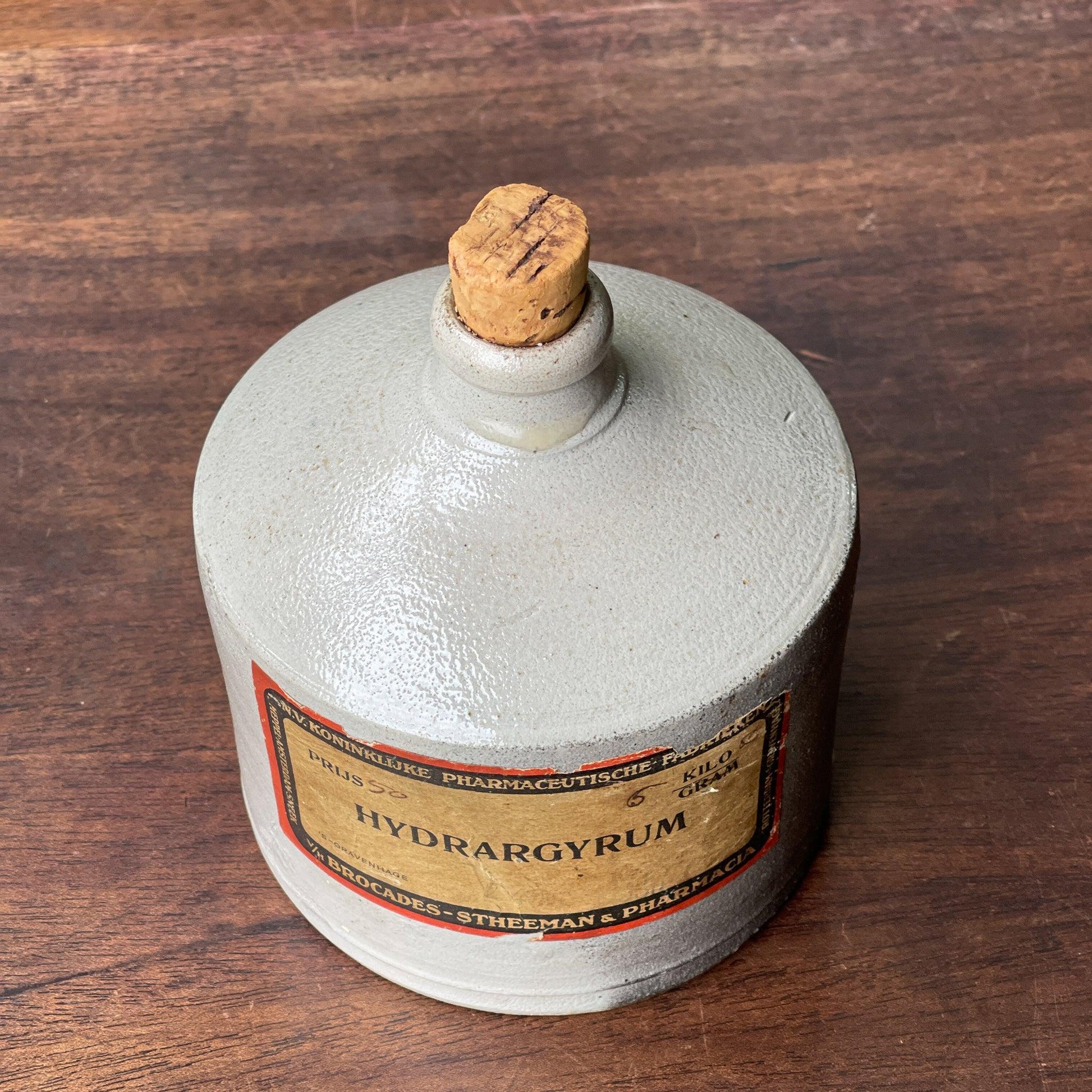 Vintage Hydrargyrum fles van Brocades-Stheeman & Pharmacia - Bamestra Curiosa