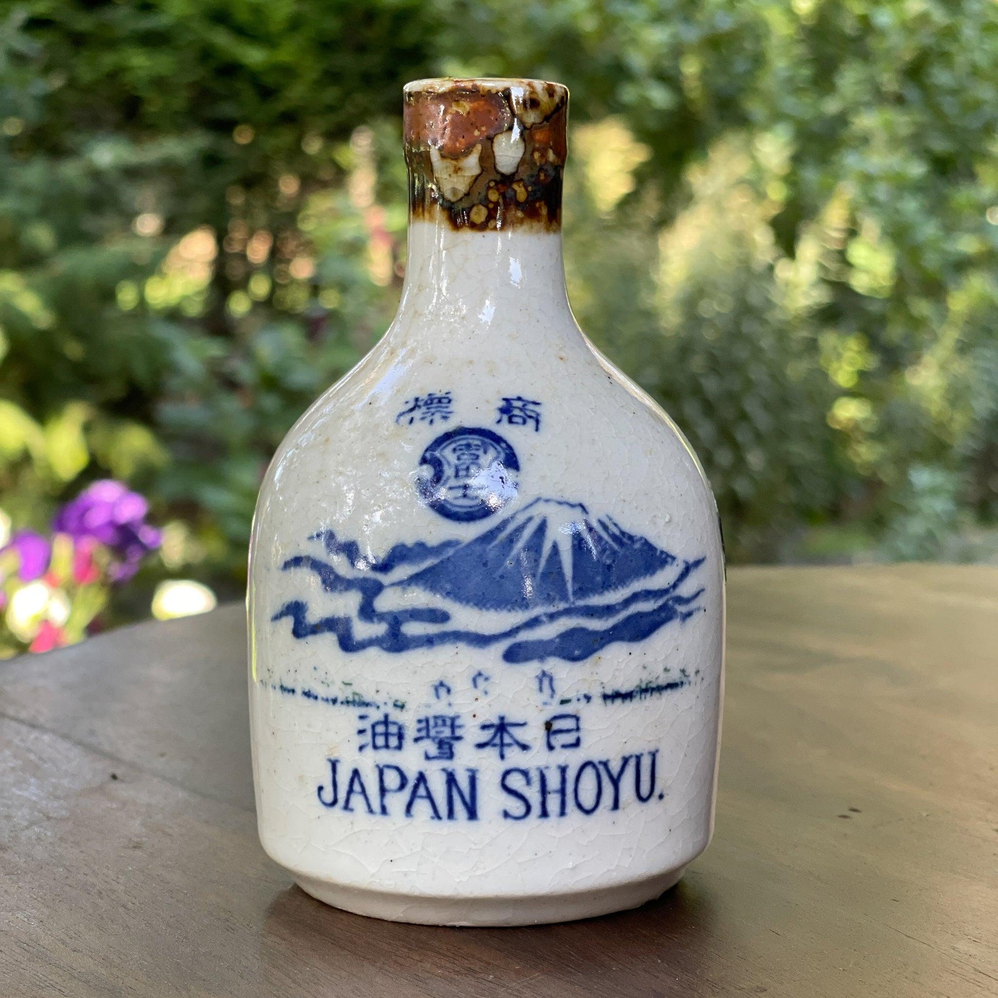 Vintage Japans Soya flesje van aardewerk - The Collectionist