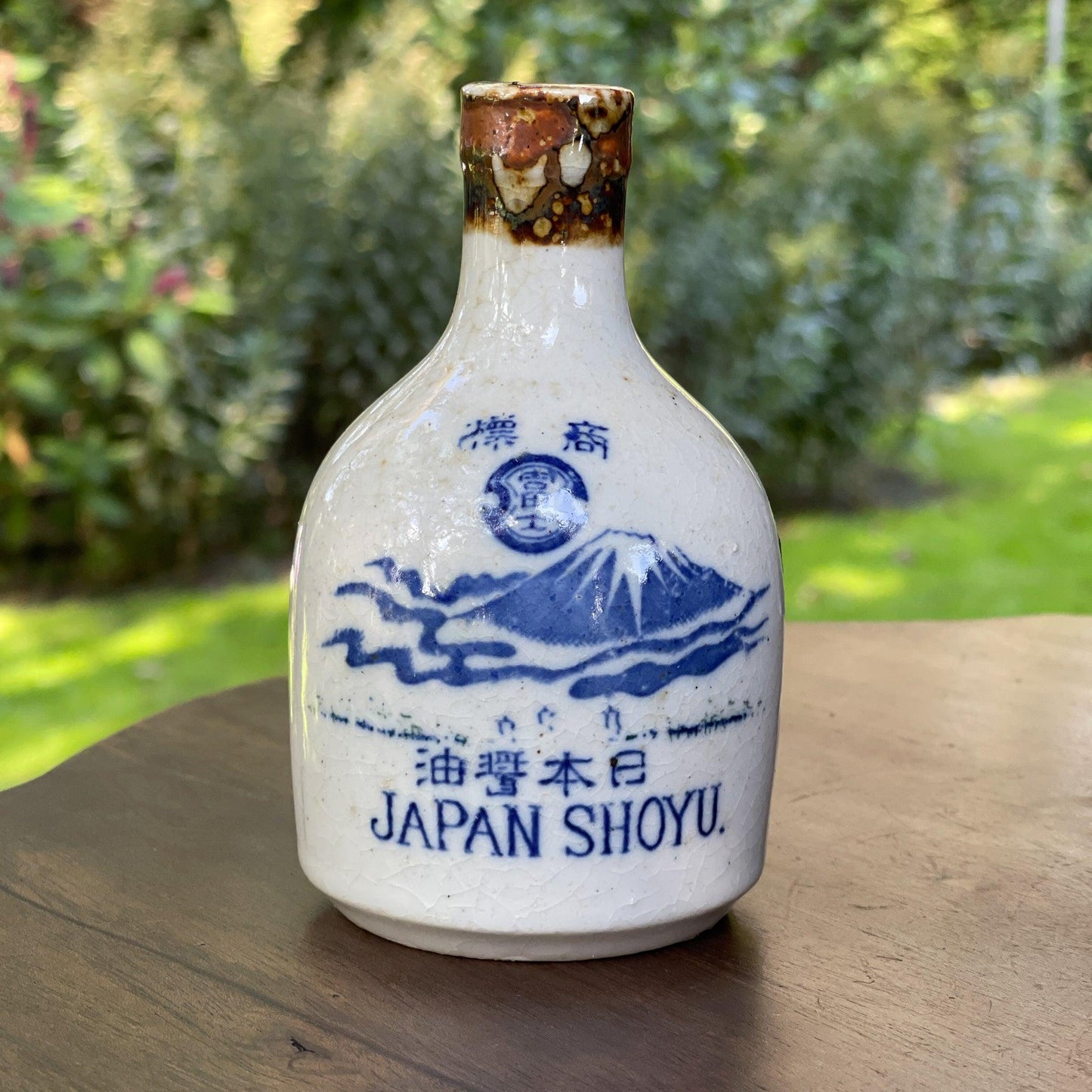 Vintage Japans Soya flesje van aardewerk - The Collectionist