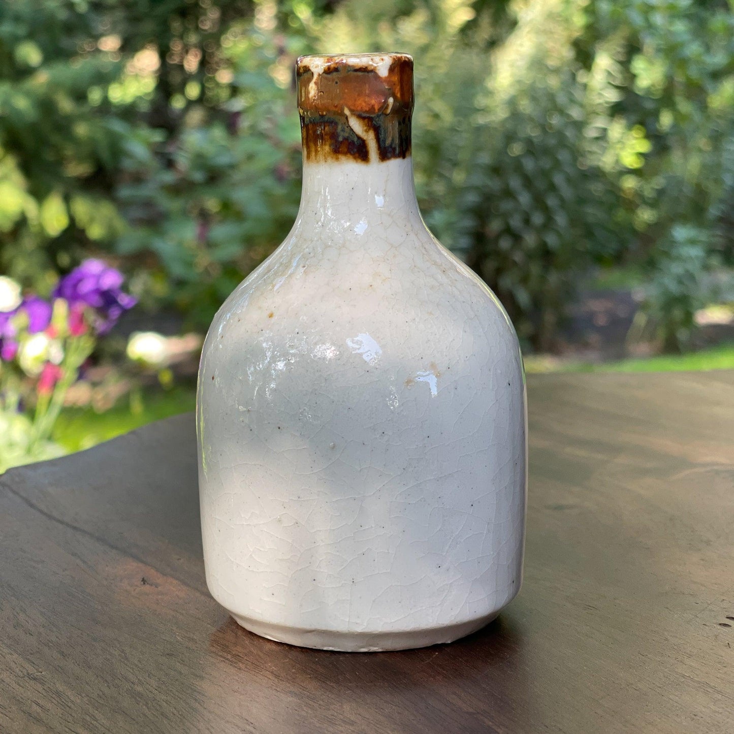 Vintage Japans Soya flesje van aardewerk - The Collectionist