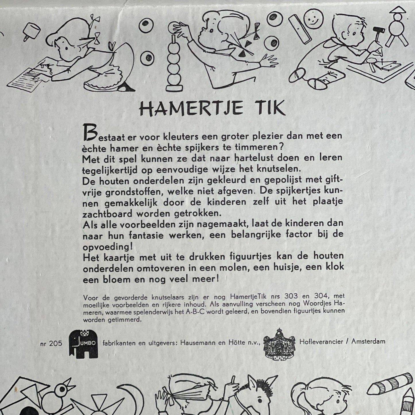 Vintage Jumbo Hamertje Tik spel - The Collectionist