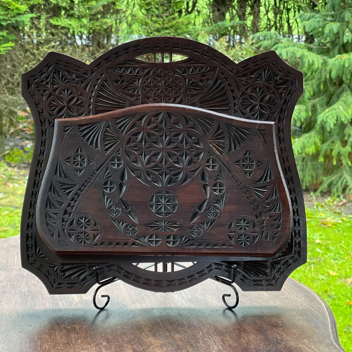 Vintage kerfwerk krant / posthouder - Bamestra Curiosa