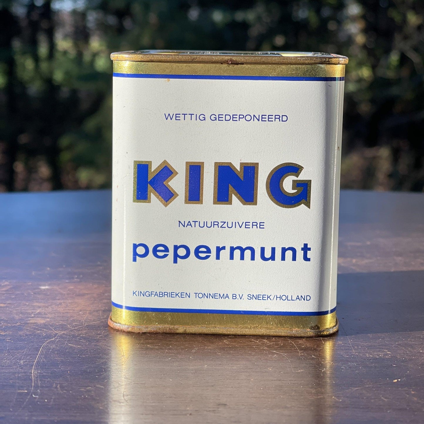 Vintage King pepermunt blik - Bamestra Curiosa
