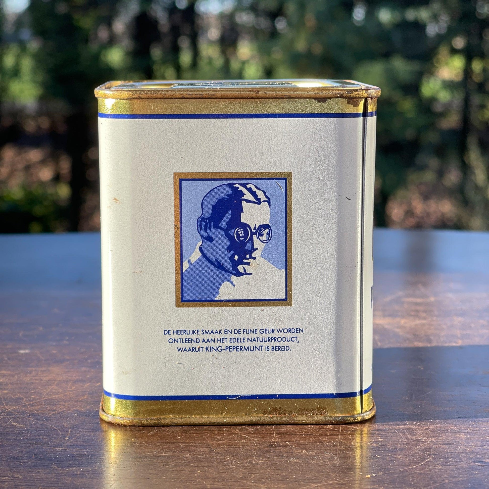 Vintage King pepermunt blik - Bamestra Curiosa