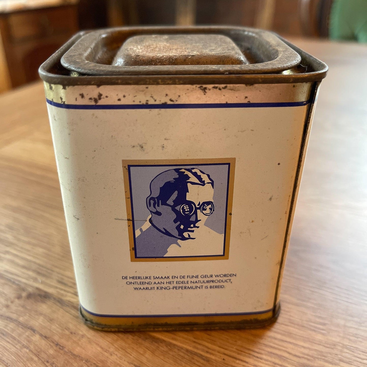 Vintage King Pepermunt blikje - Bamestra Curiosa