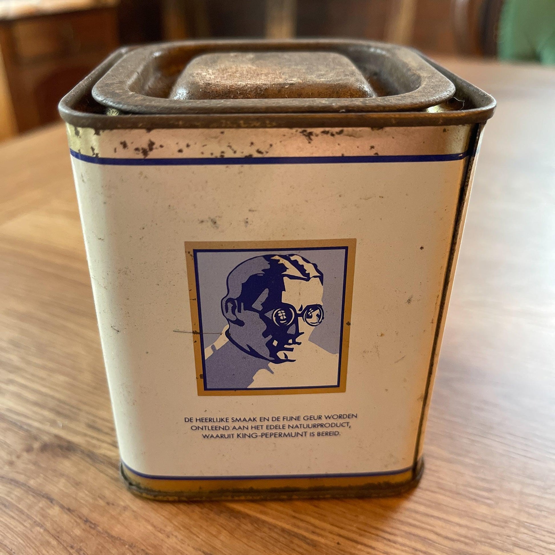 Vintage King Pepermunt blikje - Bamestra Curiosa