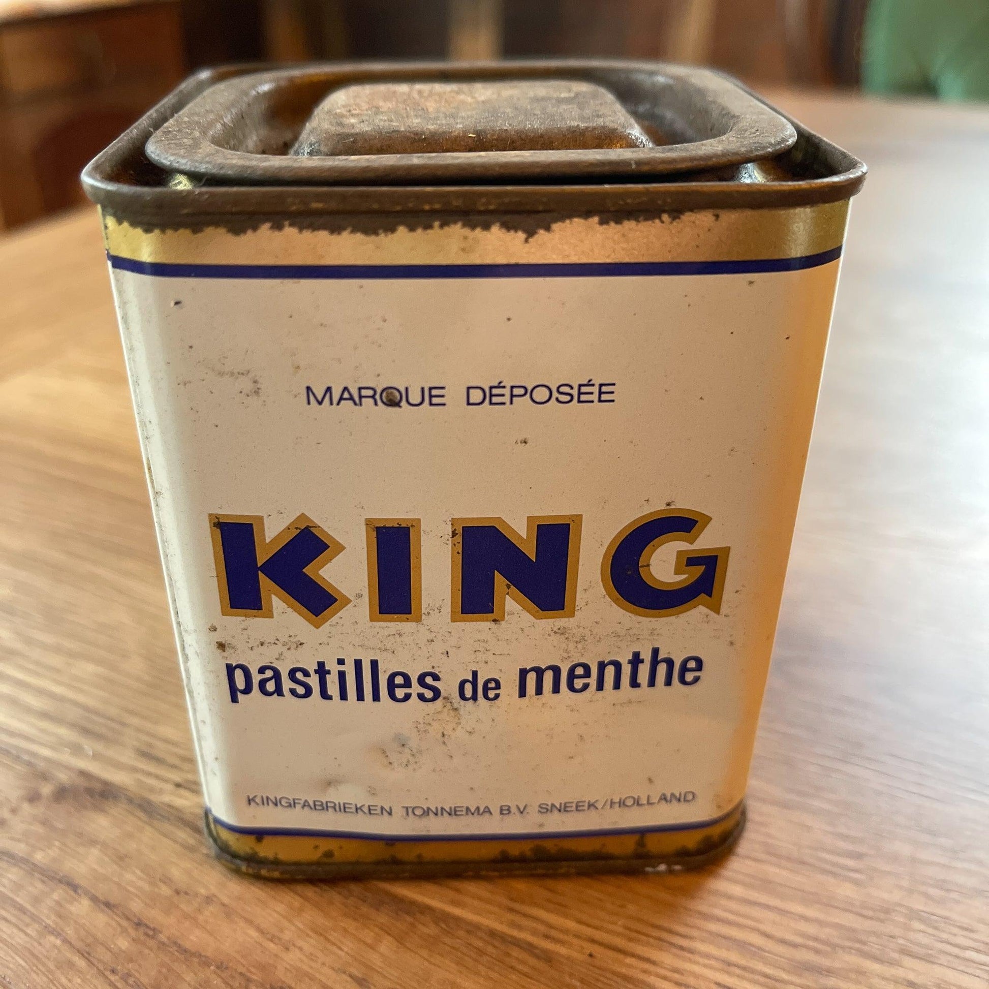 Vintage King Pepermunt blikje - Bamestra Curiosa