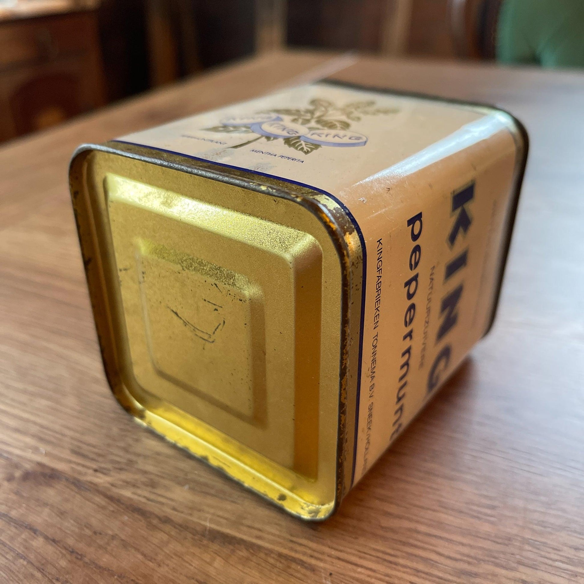 Vintage King Pepermunt blikje - Bamestra Curiosa