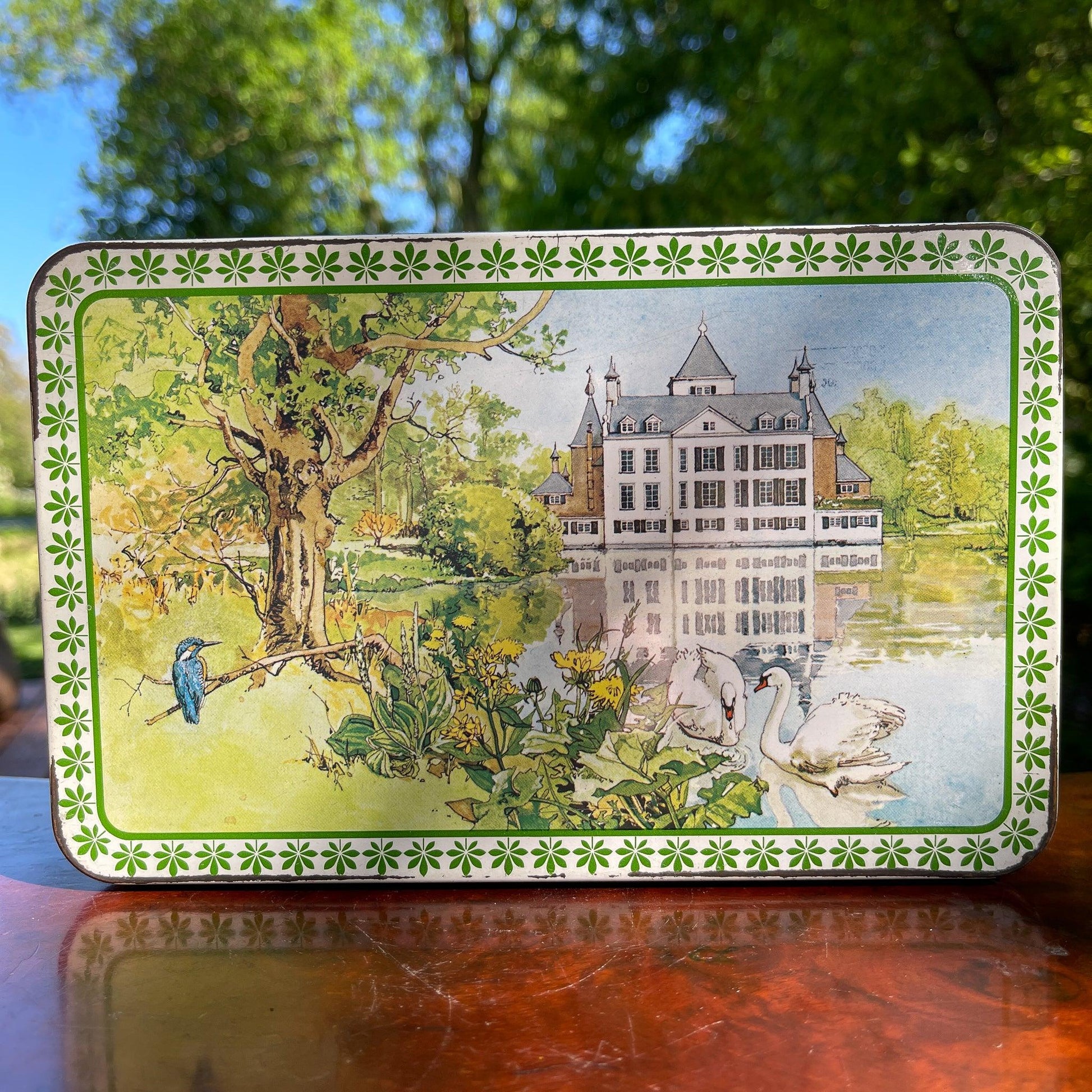 Vintage koekblik van Verkade - Bamestra Curiosa