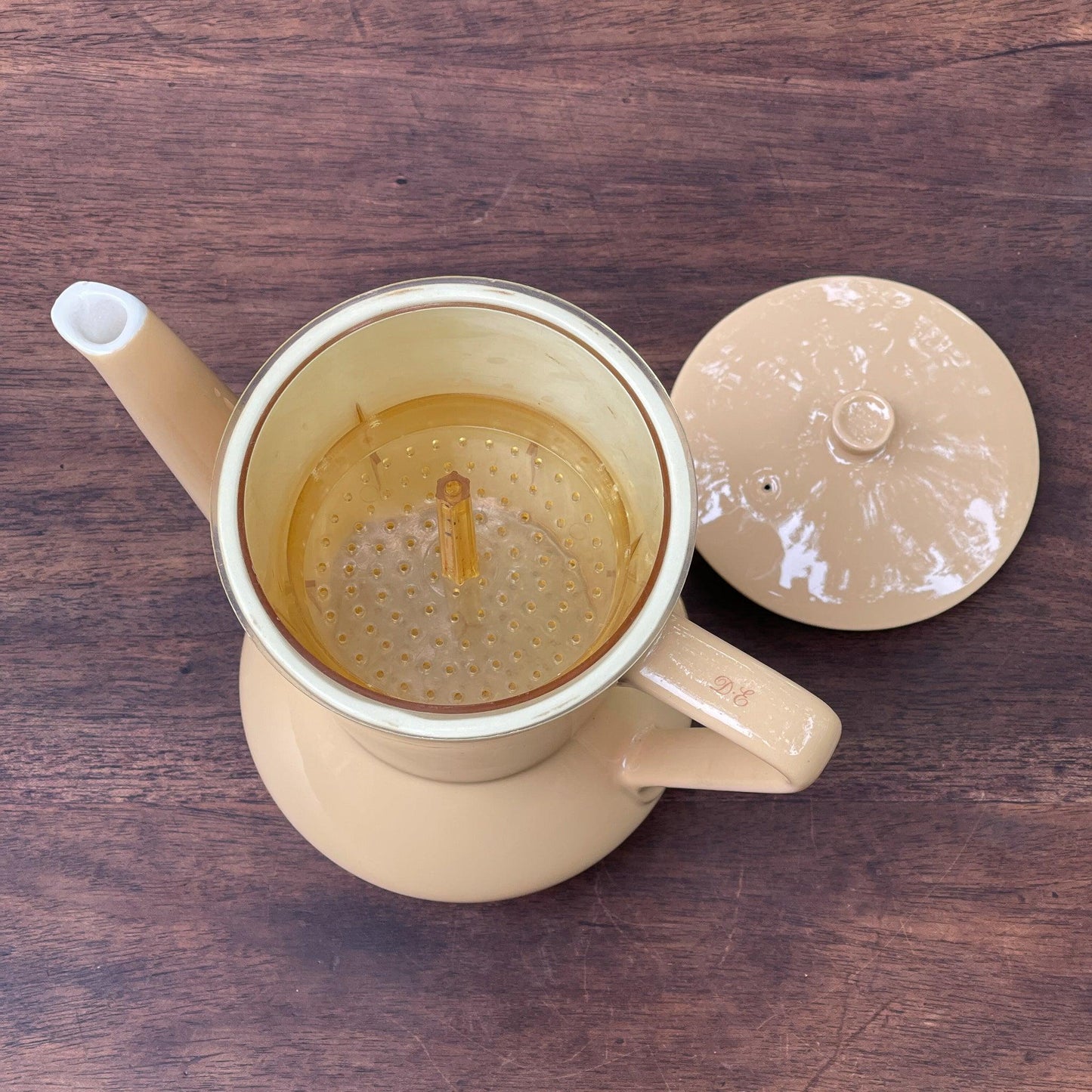 Vintage koffiepot van Douwe Egberts - Bamestra Curiosa