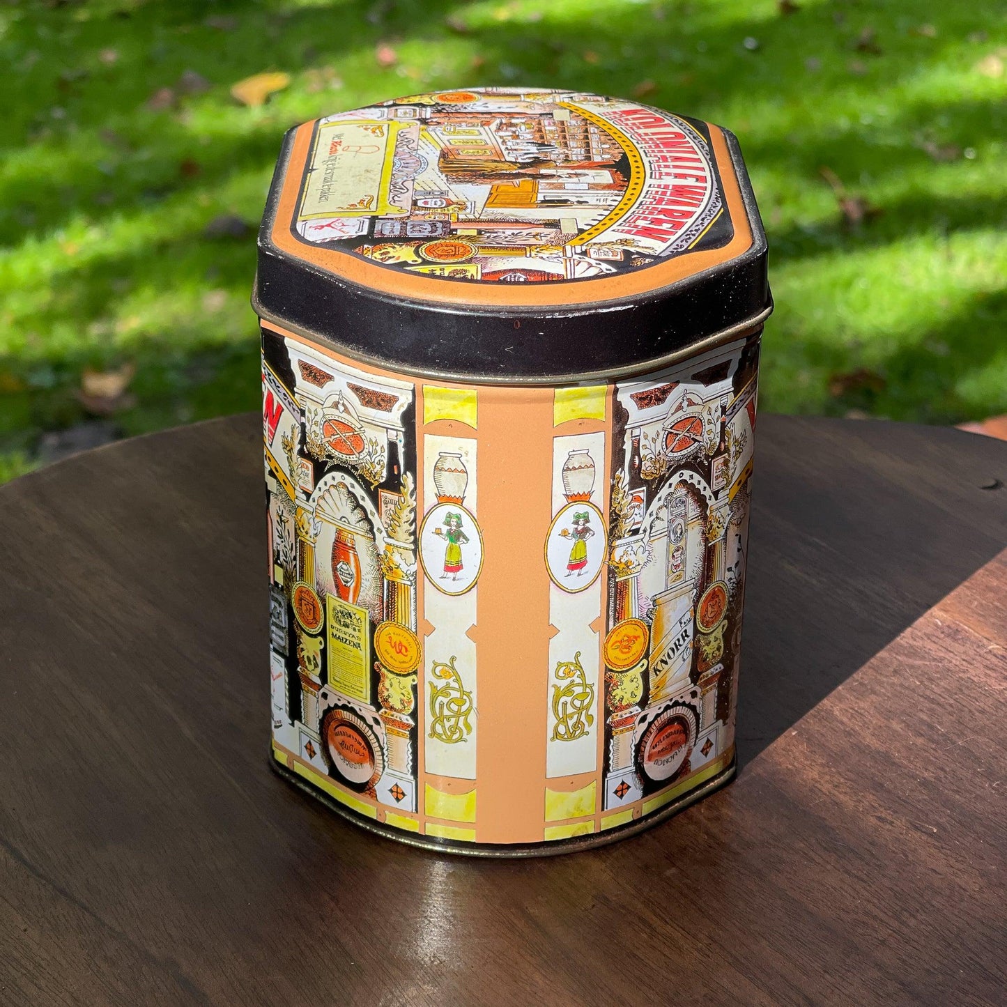 Vintage koloniale waren blik van Knorr - Bamestra Curiosa