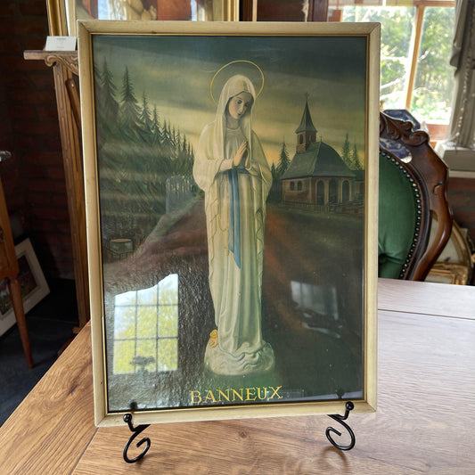 Vintage lijstje met afbeelding van Maria - Bamestra Curiosa