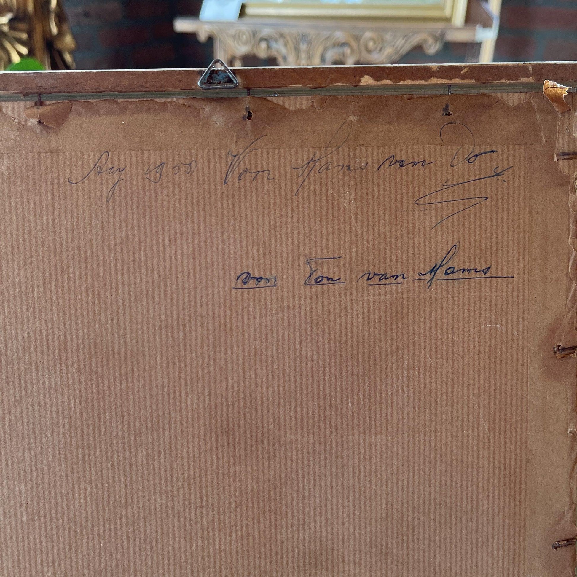 Vintage lijstje met afbeelding van Maria - Bamestra Curiosa