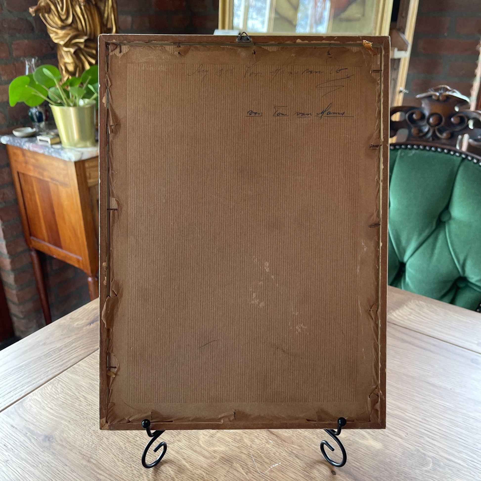 Vintage lijstje met afbeelding van Maria - Bamestra Curiosa