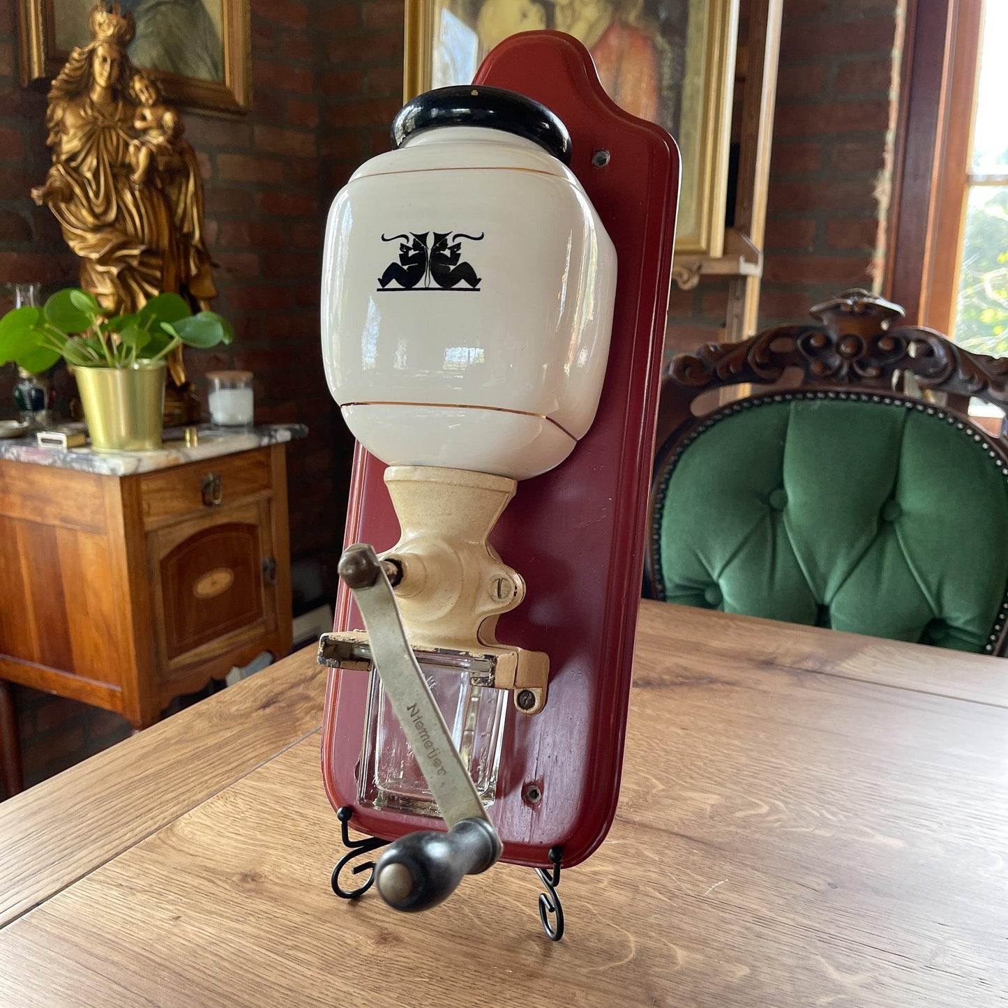 Vintage Niemeijer wand koffiemolen - Bamestra Curiosa