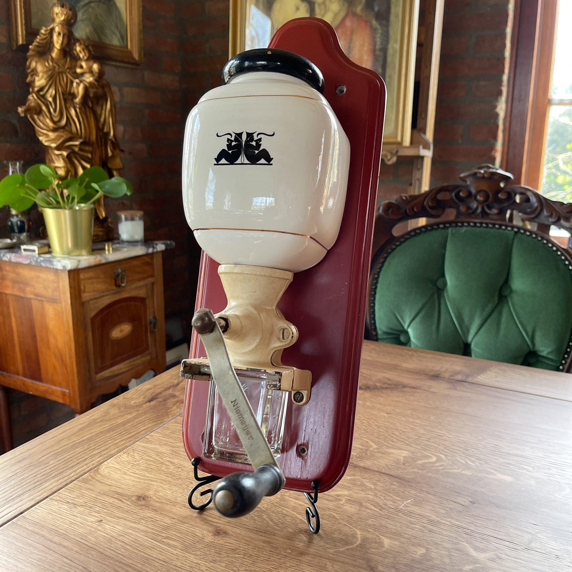 Vintage Niemeijer wand koffiemolen - Bamestra Curiosa