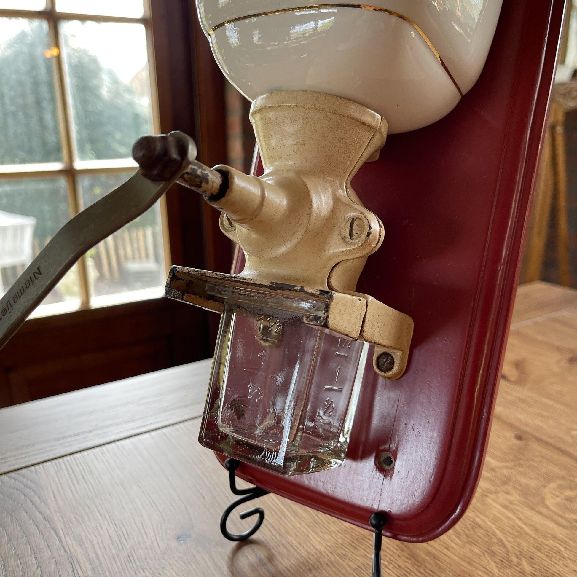 Vintage Niemeijer wand koffiemolen - Bamestra Curiosa