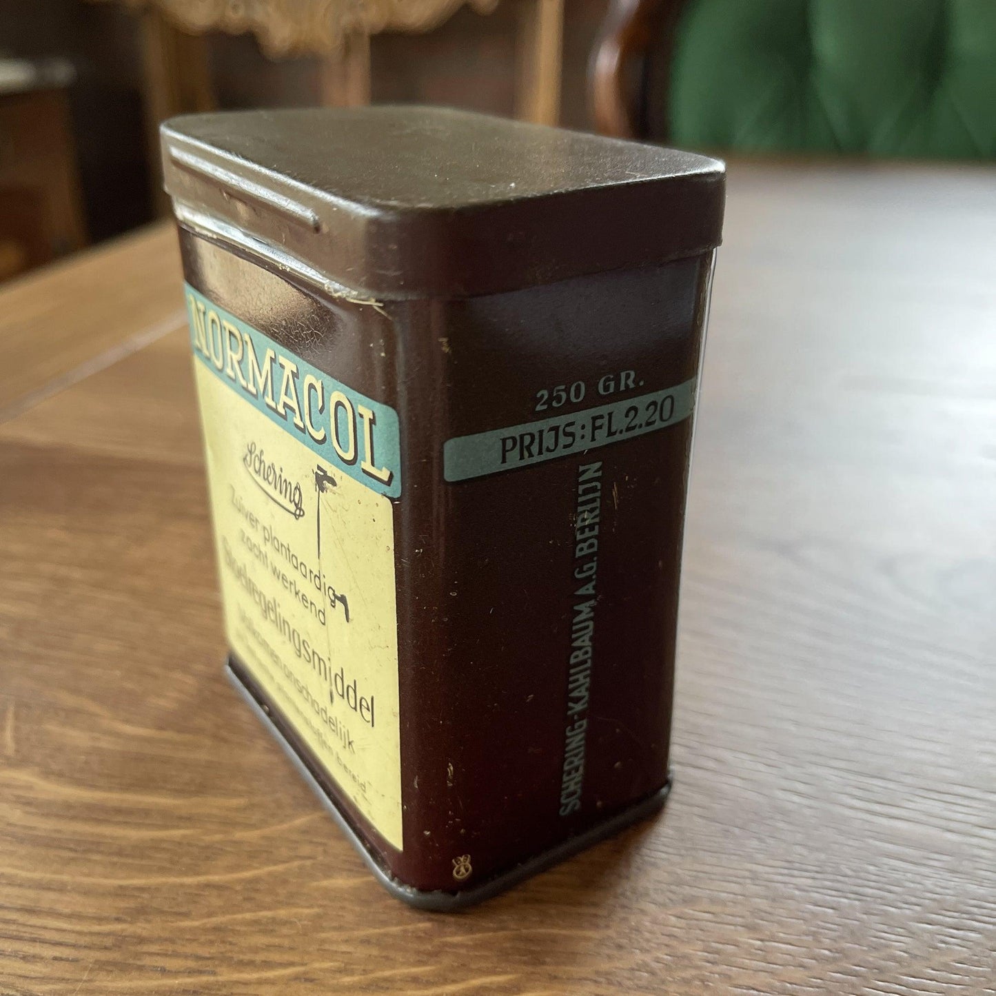 Vintage Normacol blikje - Bamestra Curiosa