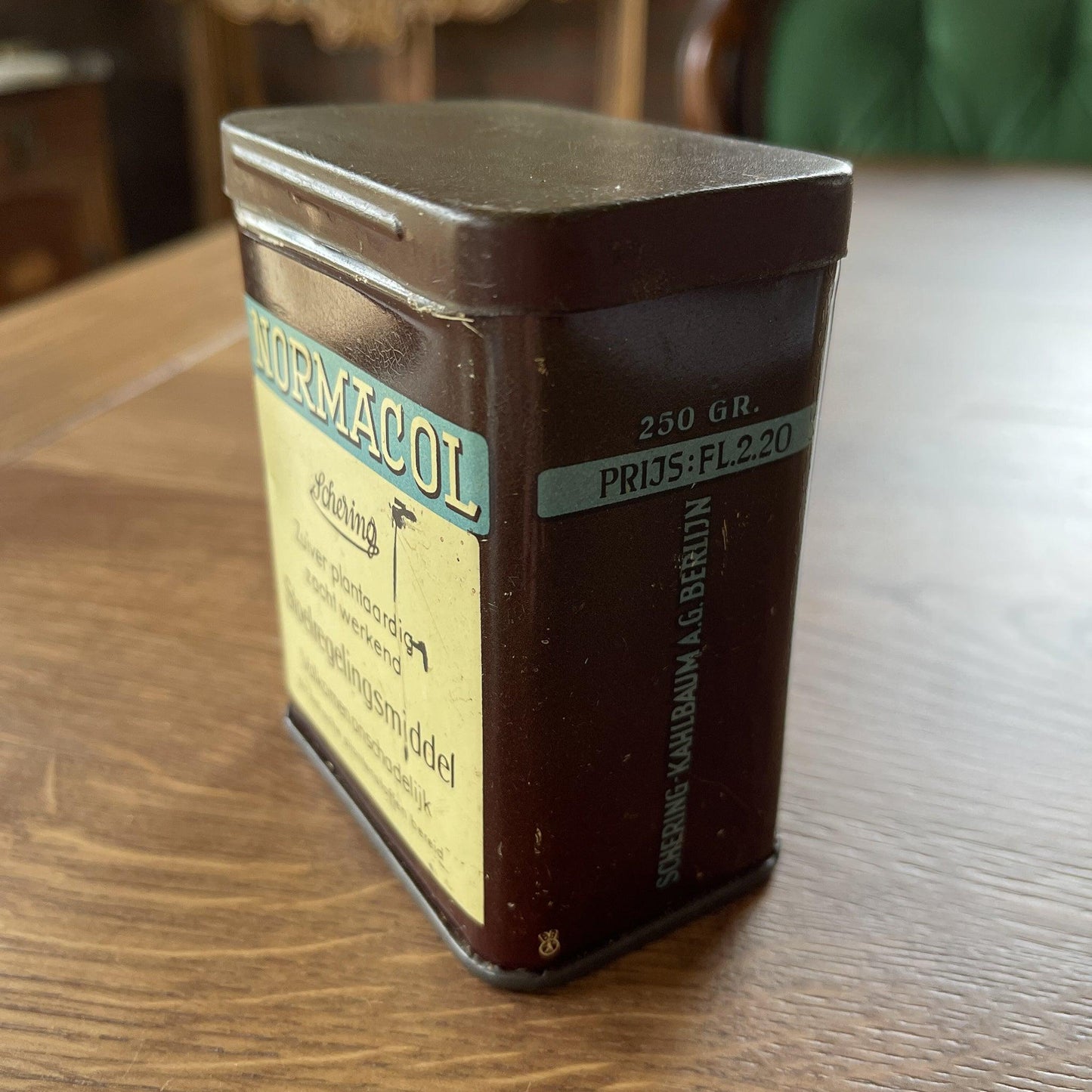 Vintage Normacol blikje - Bamestra Curiosa