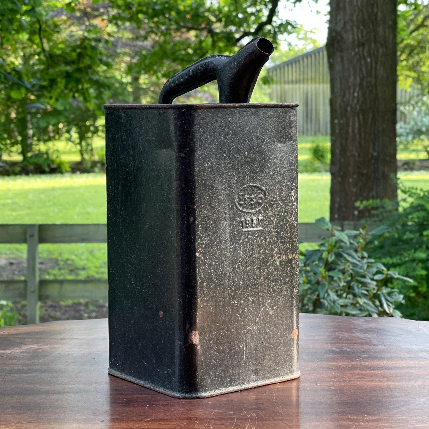 Vintage petroleum kan Esso 1957 - Bamestra Curiosa