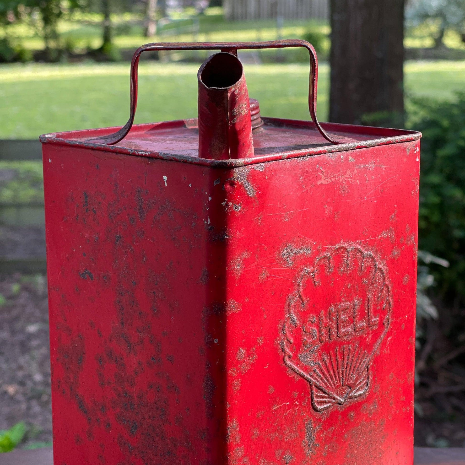 Vintage petroleum kan Shell - Bamestra Curiosa