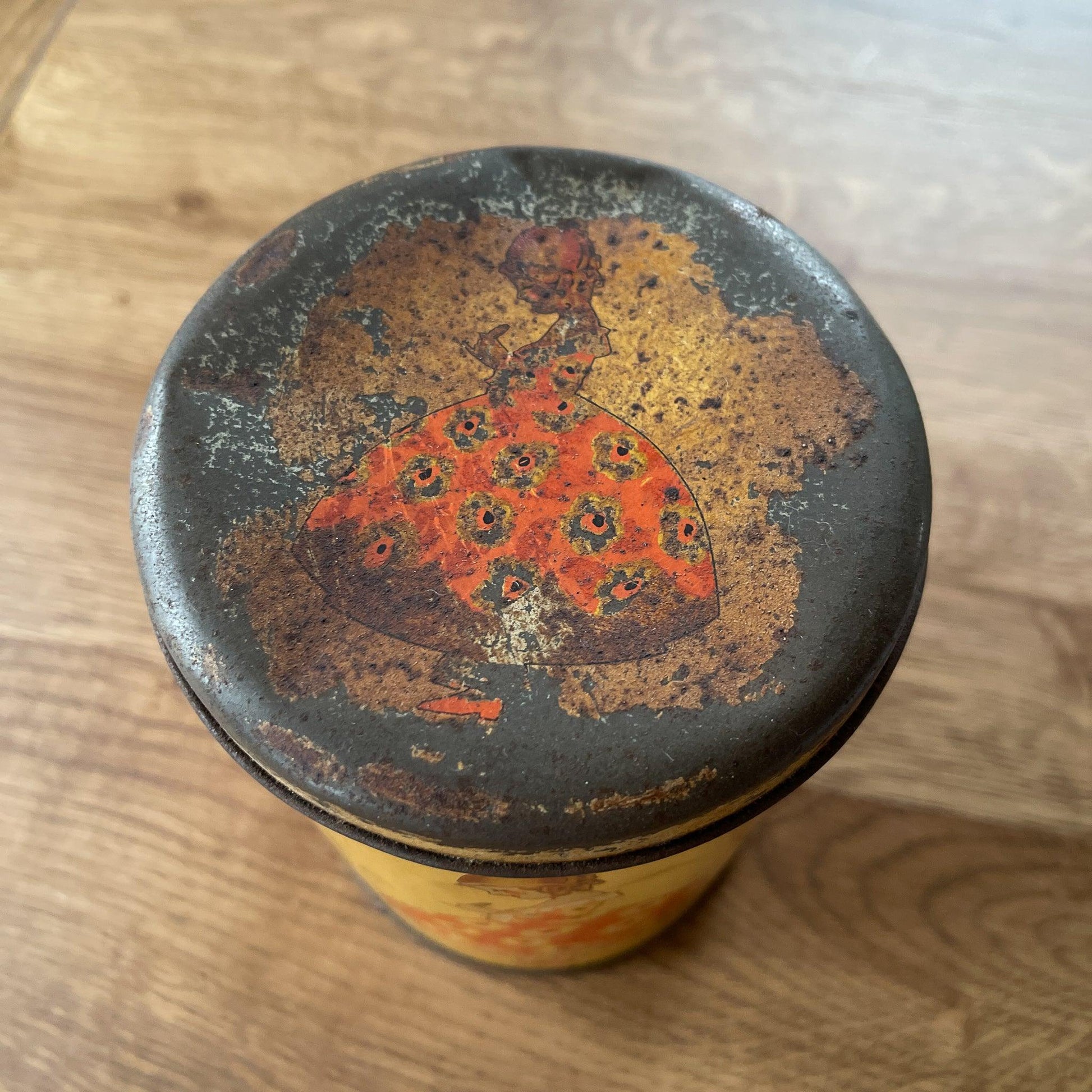 Vintage rond blik Paula - Bamestra Curiosa