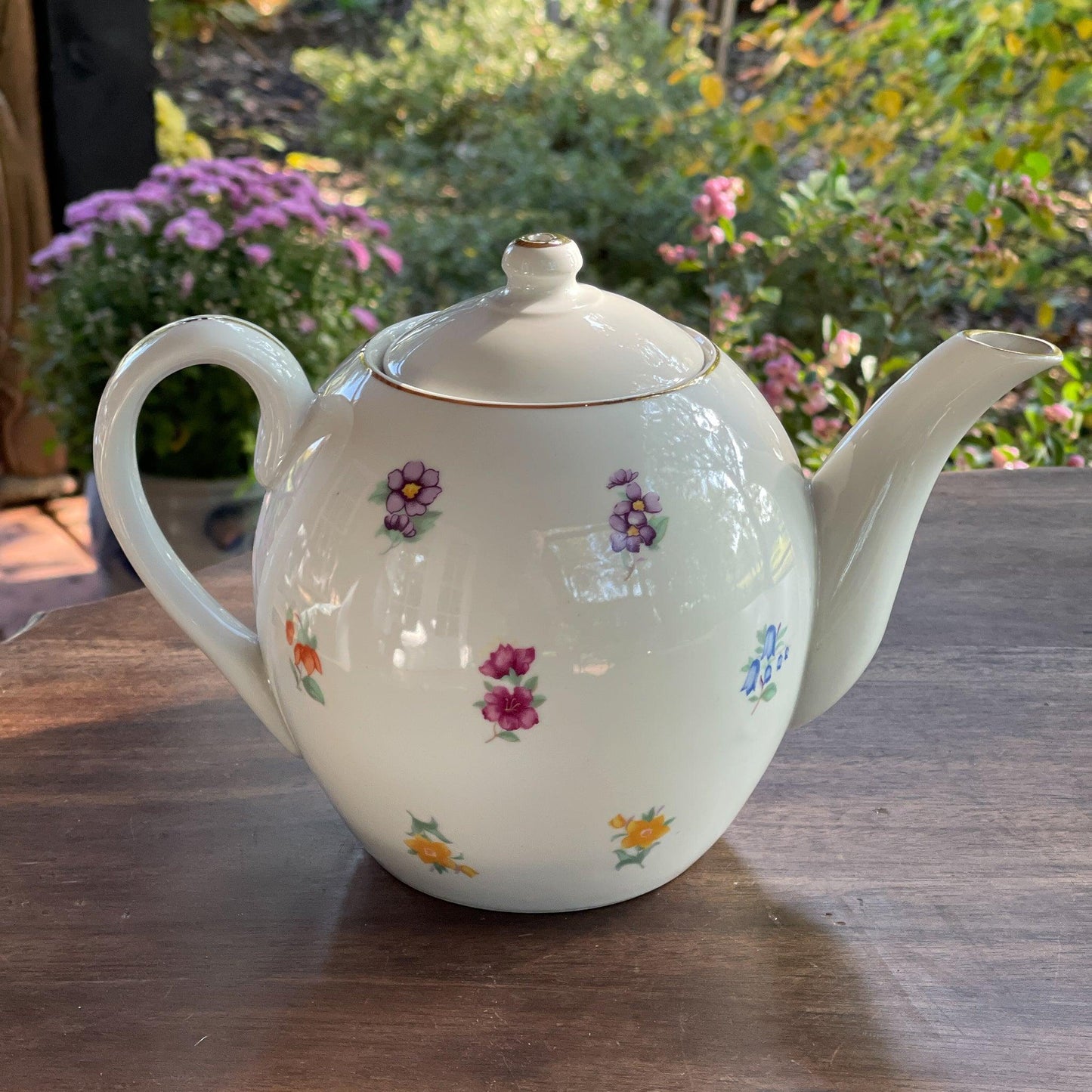 Vintage Royal Dux Bohemia theepot - Bamestra Curiosa