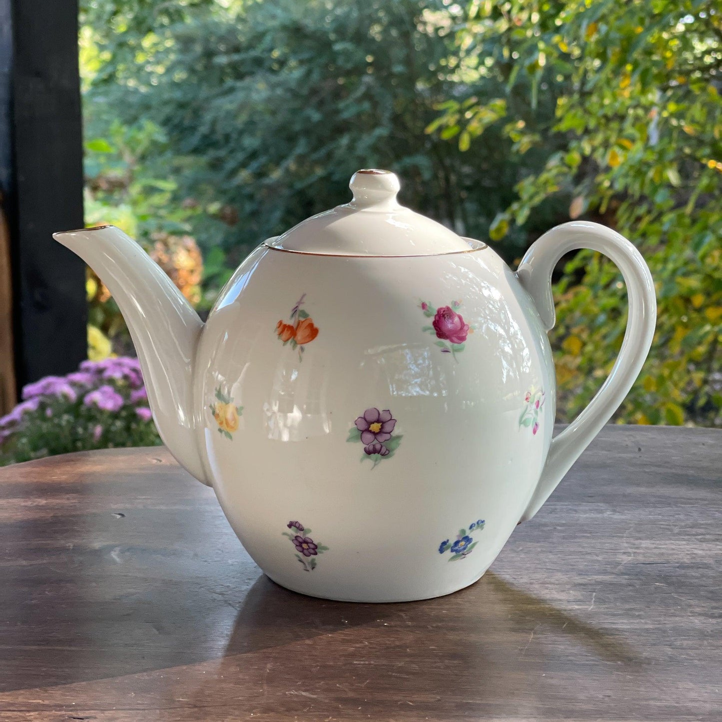 Vintage Royal Dux Bohemia theepot - Bamestra Curiosa