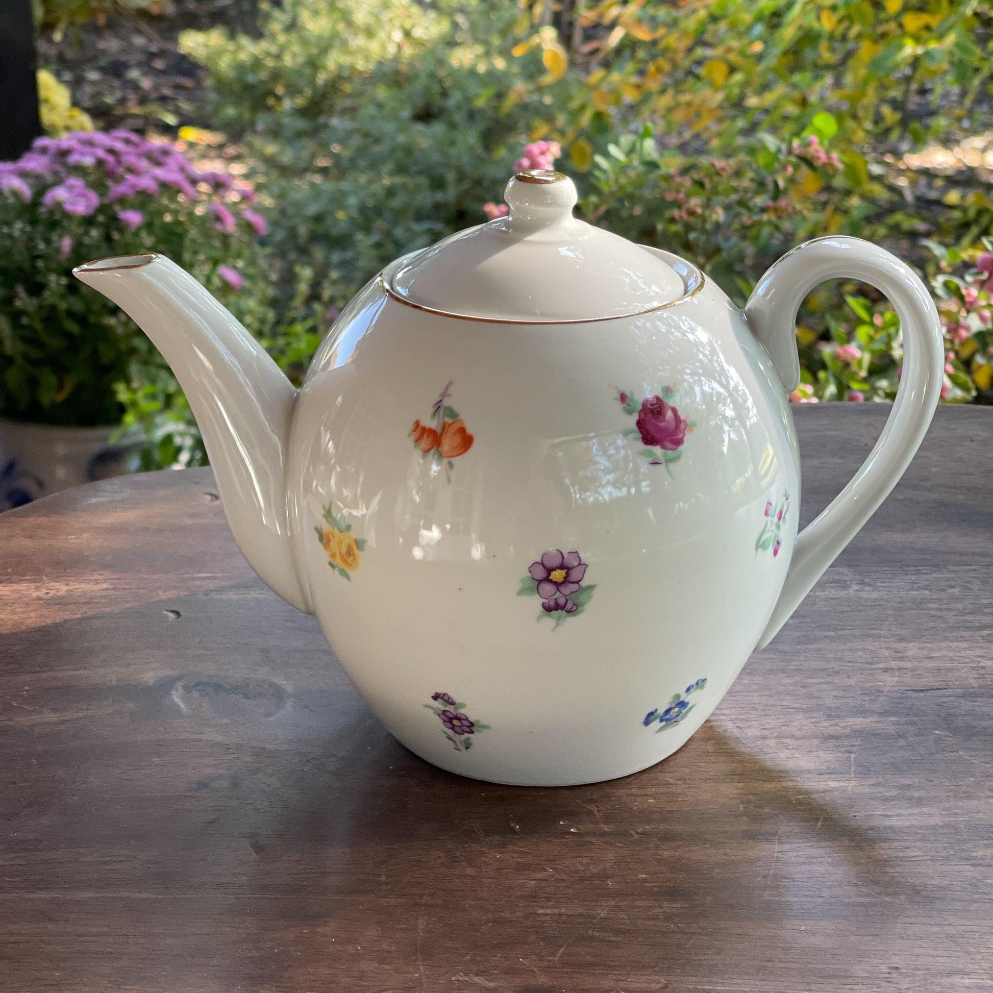 Vintage Royal Dux Bohemia theepot - Bamestra Curiosa